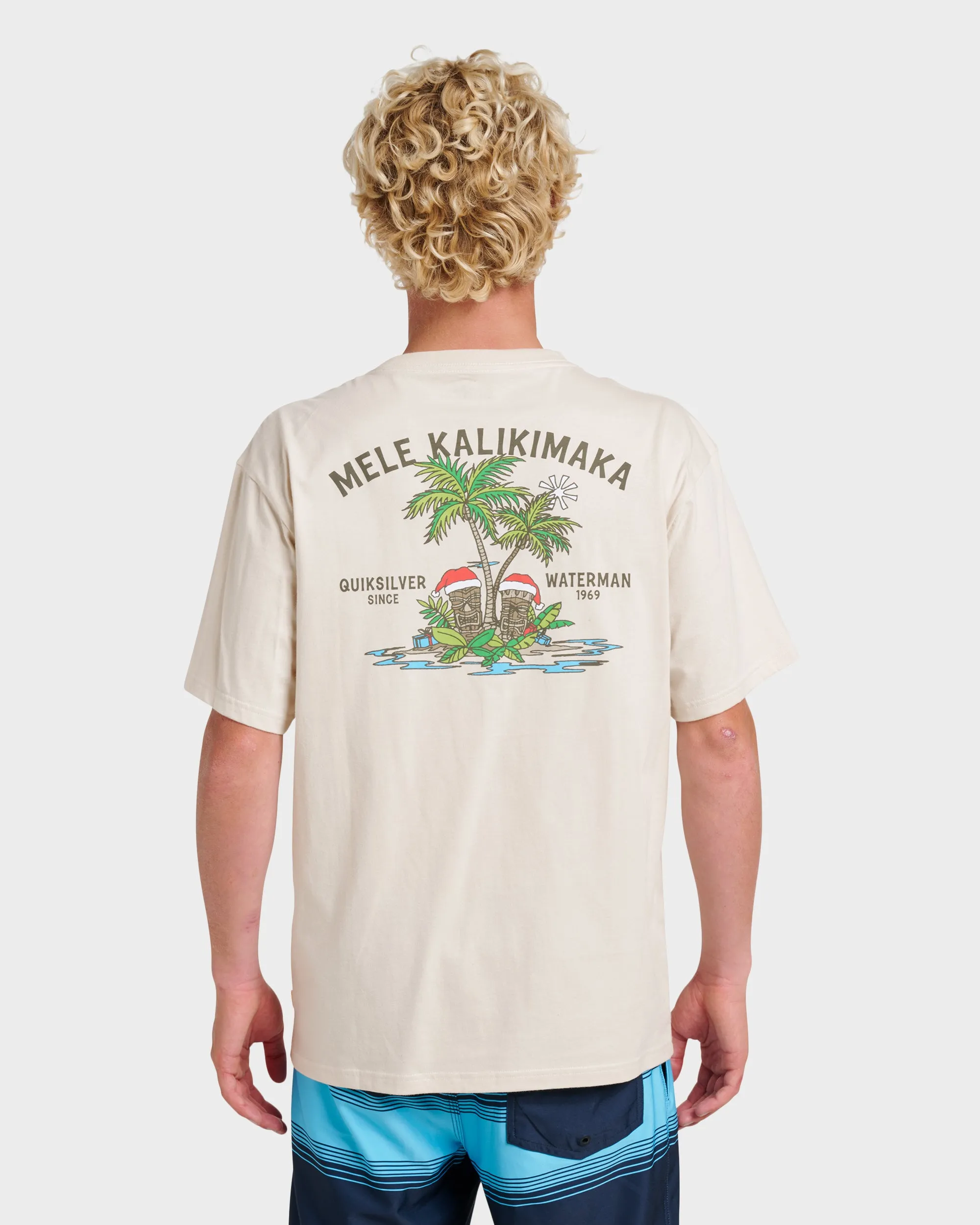 Waterman Tiki Holiday Classic T-shirt - Moonbeam sold by Quiksilver product image thumbnail 2