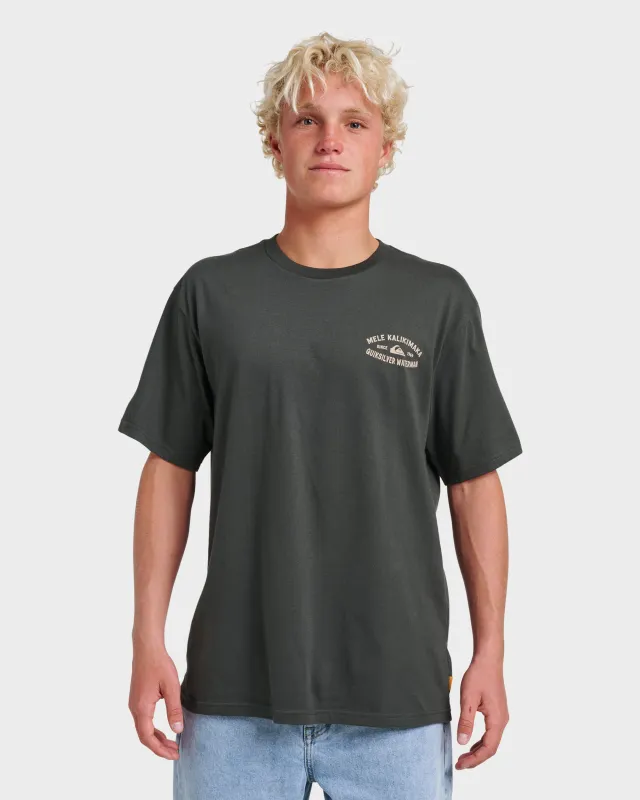 Waterman Tiki Holiday Classic T-shirt - Phantom sold by Quiksilver