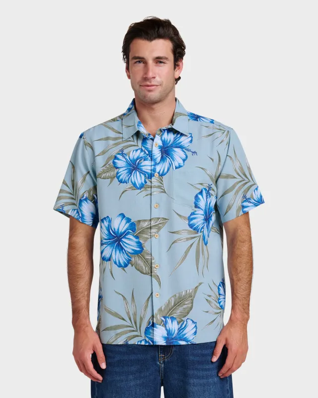Waterman Tropical Dream Shirt - Sterling Blue sold by Quiksilver