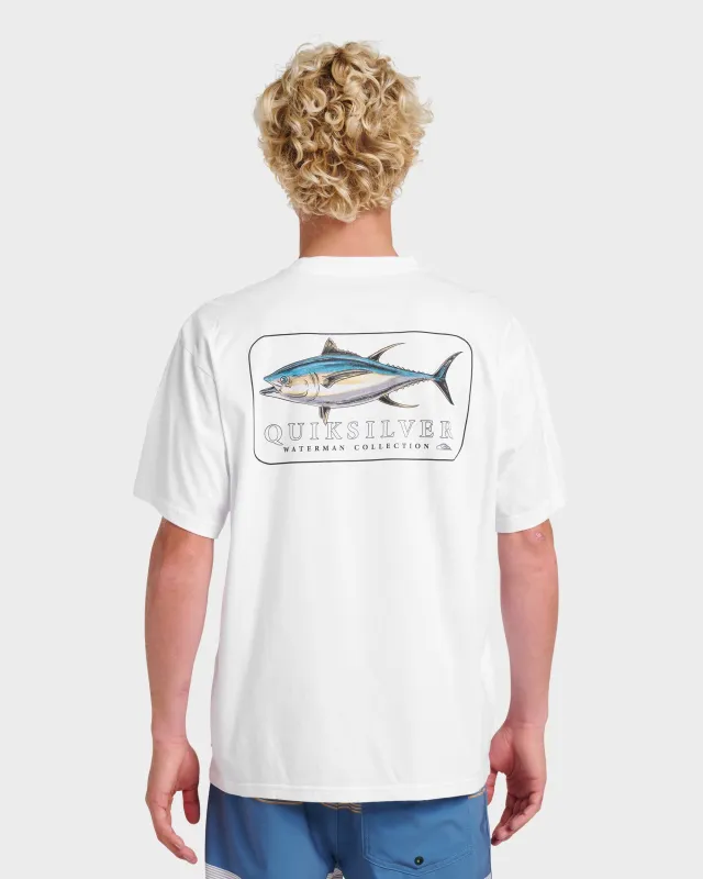 Waterman Yellowfinner Classic T-shirt - White sold by Quiksilver