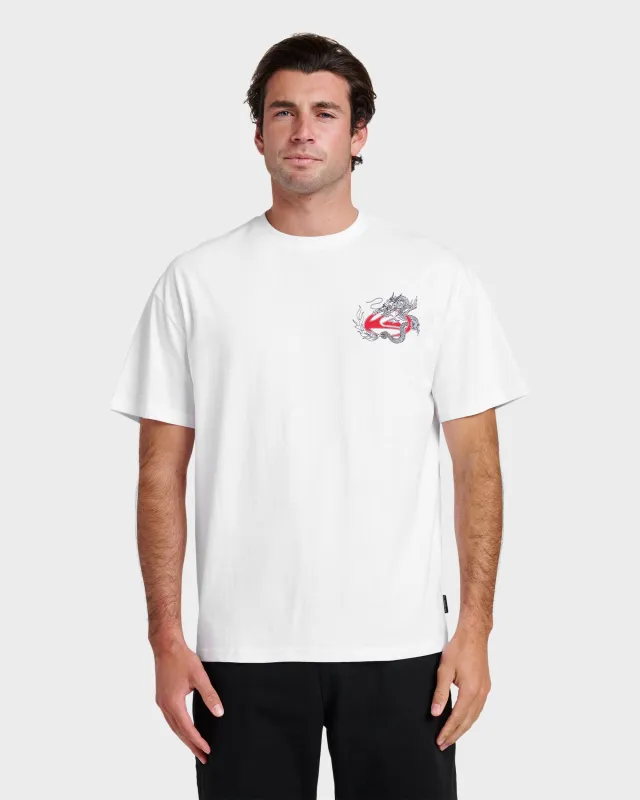 Dragon Master Heavy Weight T-shirt - White made by Quiksilver