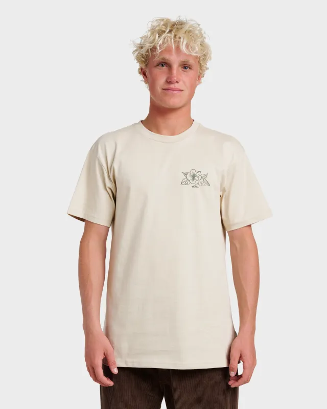 Floral Needs Classic T-shirt - Moonstruck sold by Quiksilver
