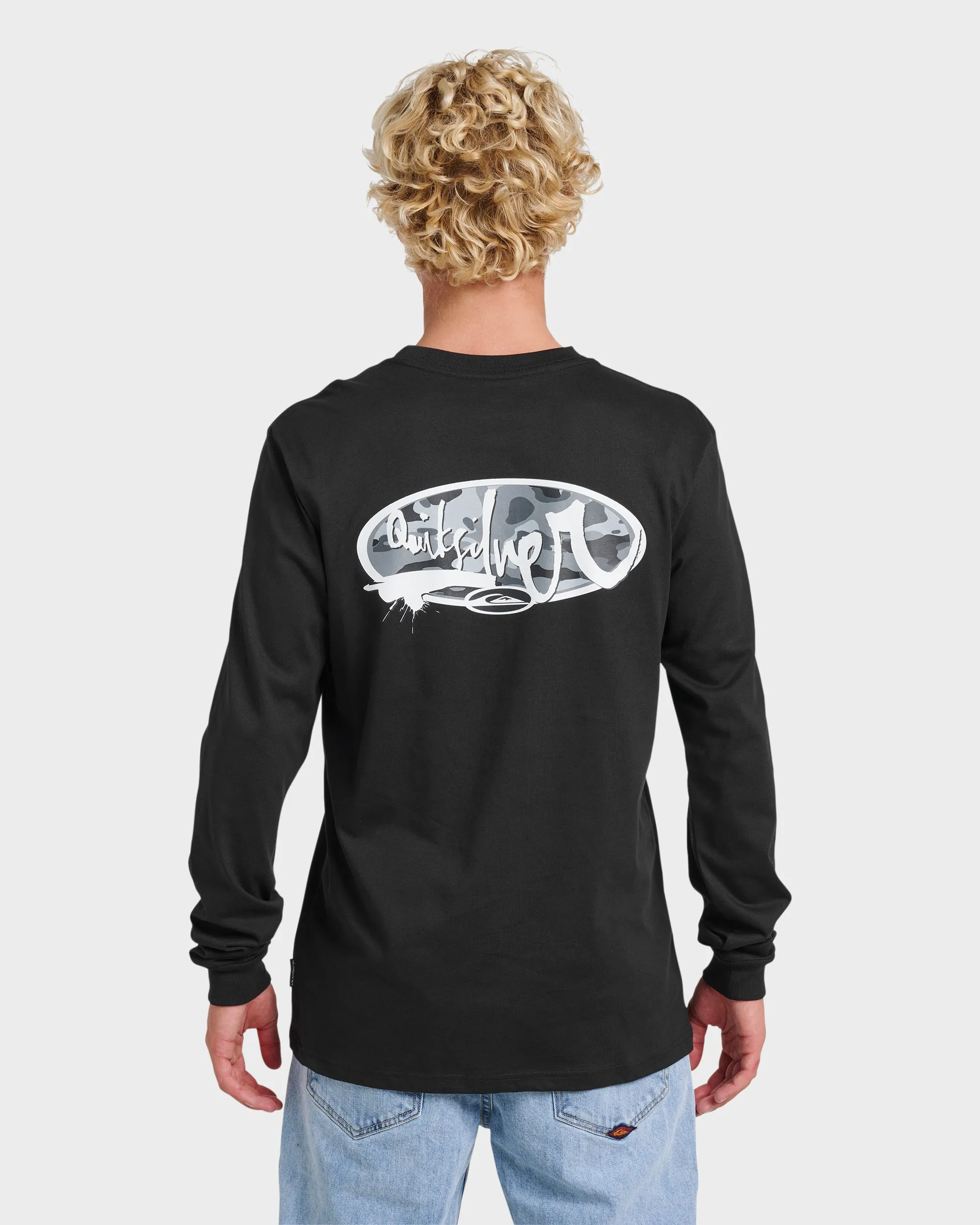 Impaired Camo Long Sleeve T-shirt - Black sold by Quiksilver product image thumbnail 2