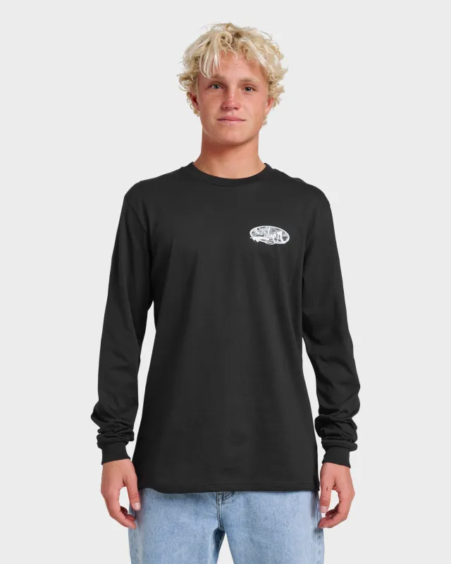 Impaired Camo Long Sleeve T-shirt - Black sold by Quiksilver