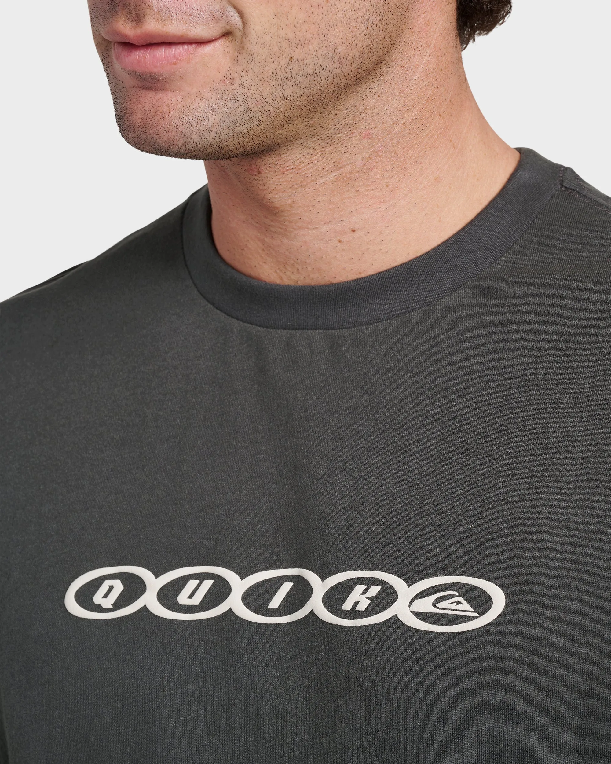 Linked Heavy Weight T-shirt - Phantom sold by Quiksilver product image thumbnail 4