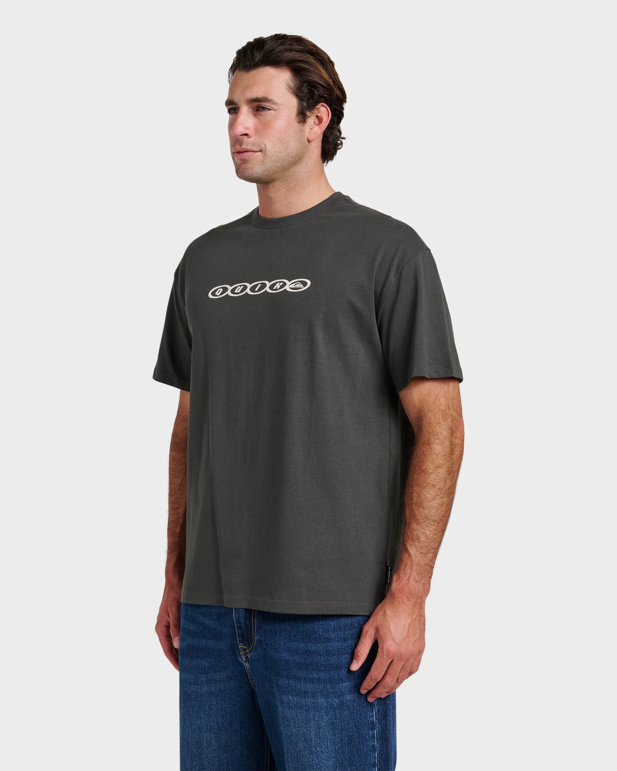 Linked Heavy Weight T-shirt - Phantom sold by Quiksilver product image thumbnail 3