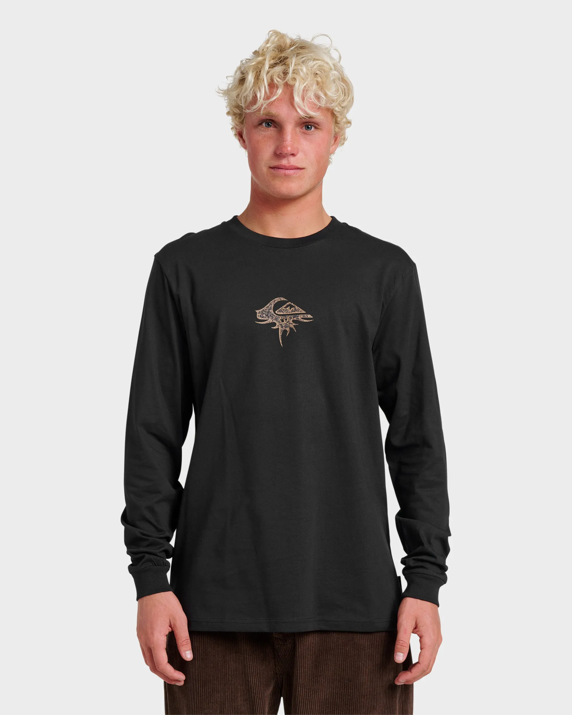 Three Piece Long Sleeve T-shirt - Black sold by Quiksilver