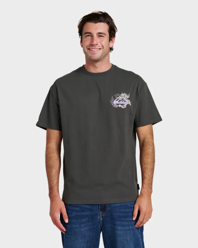 Dragon Master Heavy Weight T-shirt - Phantom sold by Quiksilver