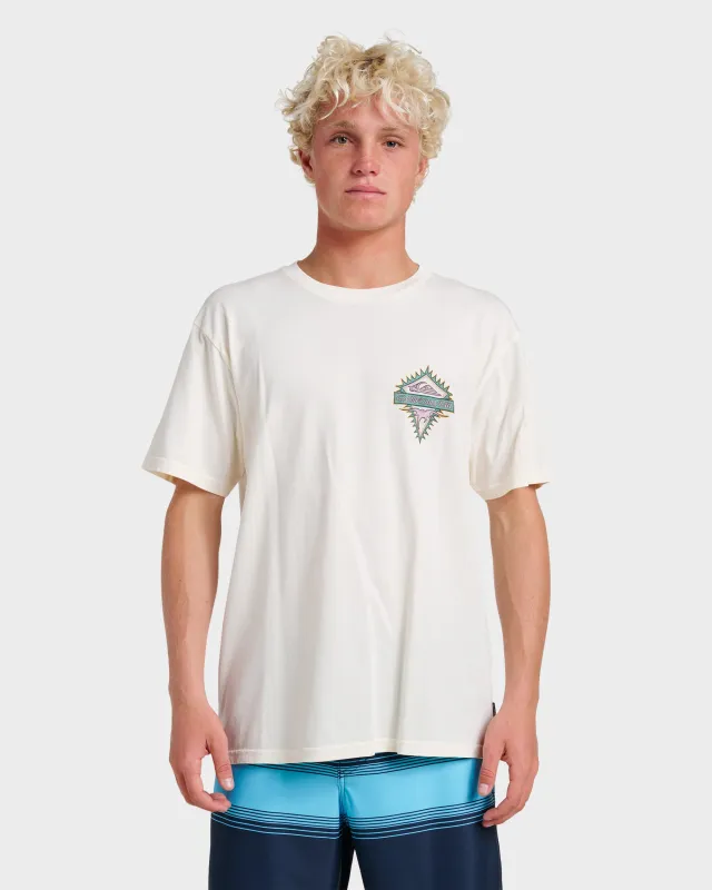 Liberty Spikespigment Dye T-Shirt - Snow White sold by Quiksilver