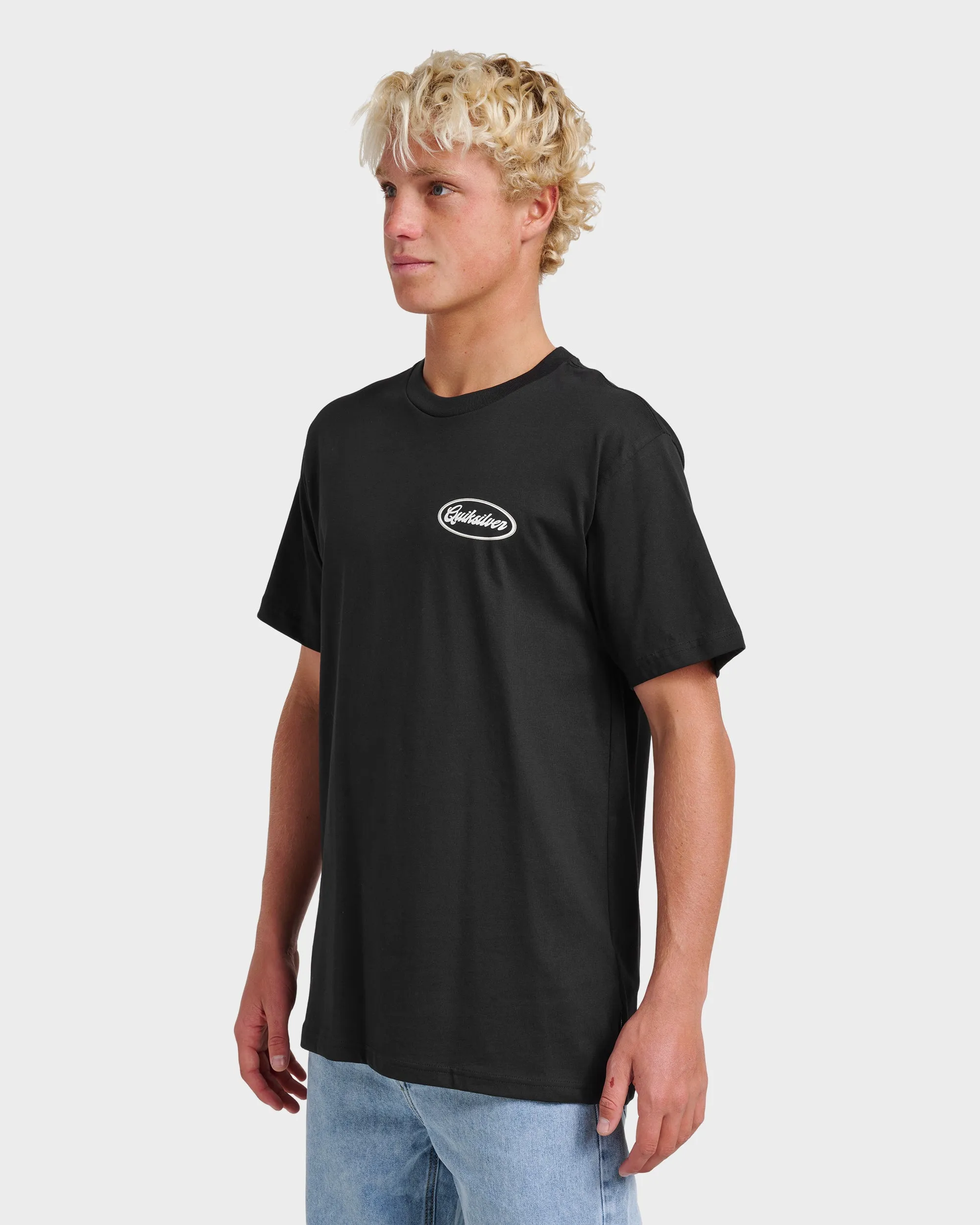 Mechanics Script Classic T-shirt - Black sold by Quiksilver product image thumbnail 3