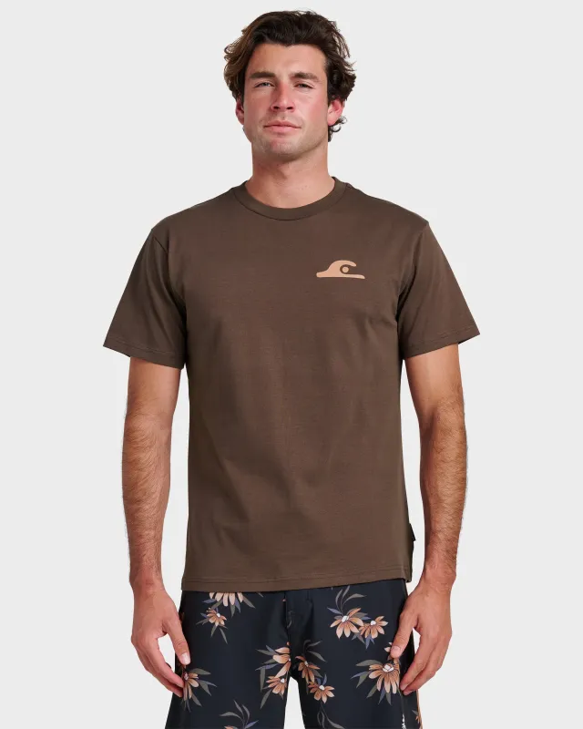 Primitive Scripture Classic T-shirt - Chocolate Brown made by Quiksilver