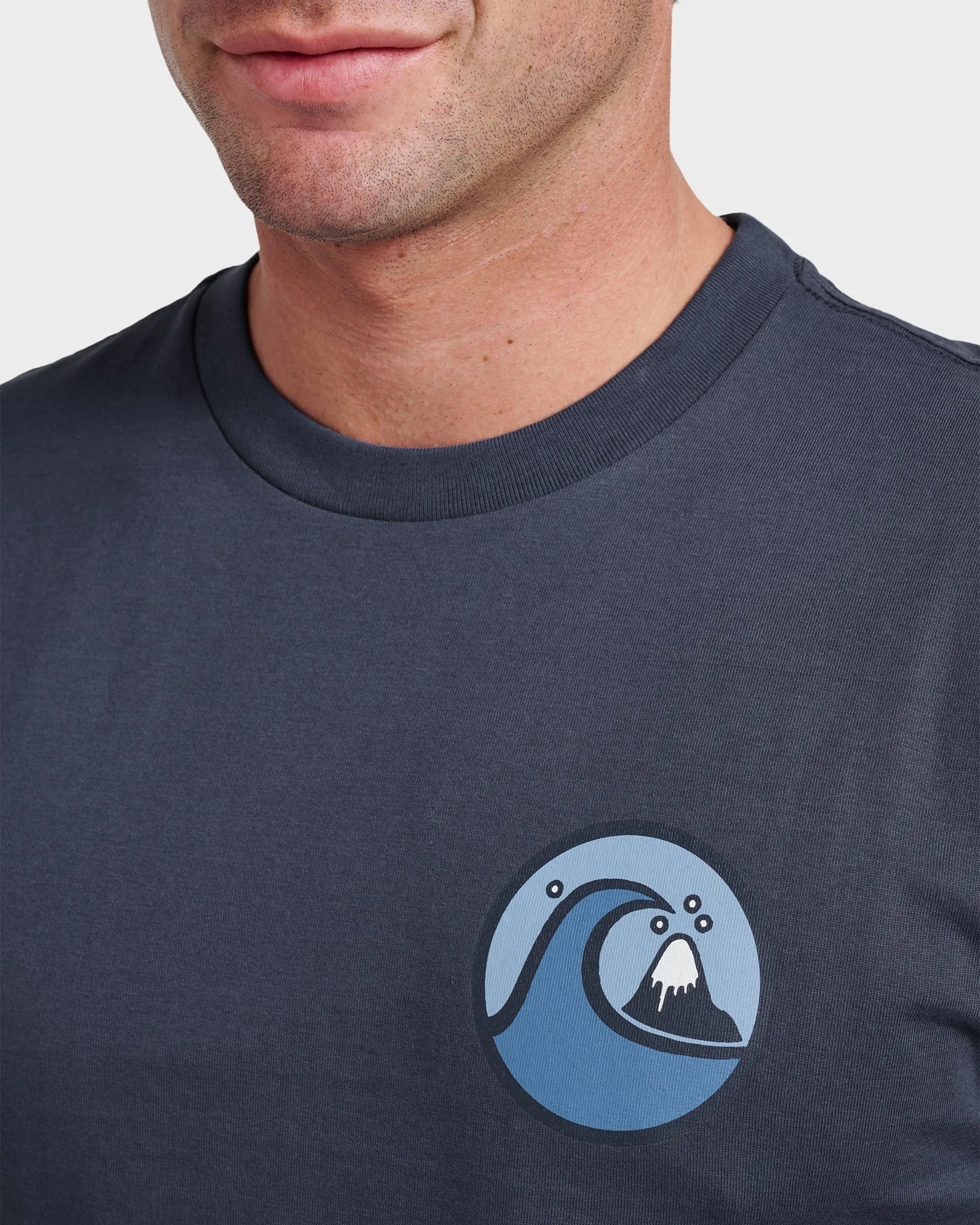 Jungle Wave Classic T-shirt - Navy sold by Quiksilver product image thumbnail 4