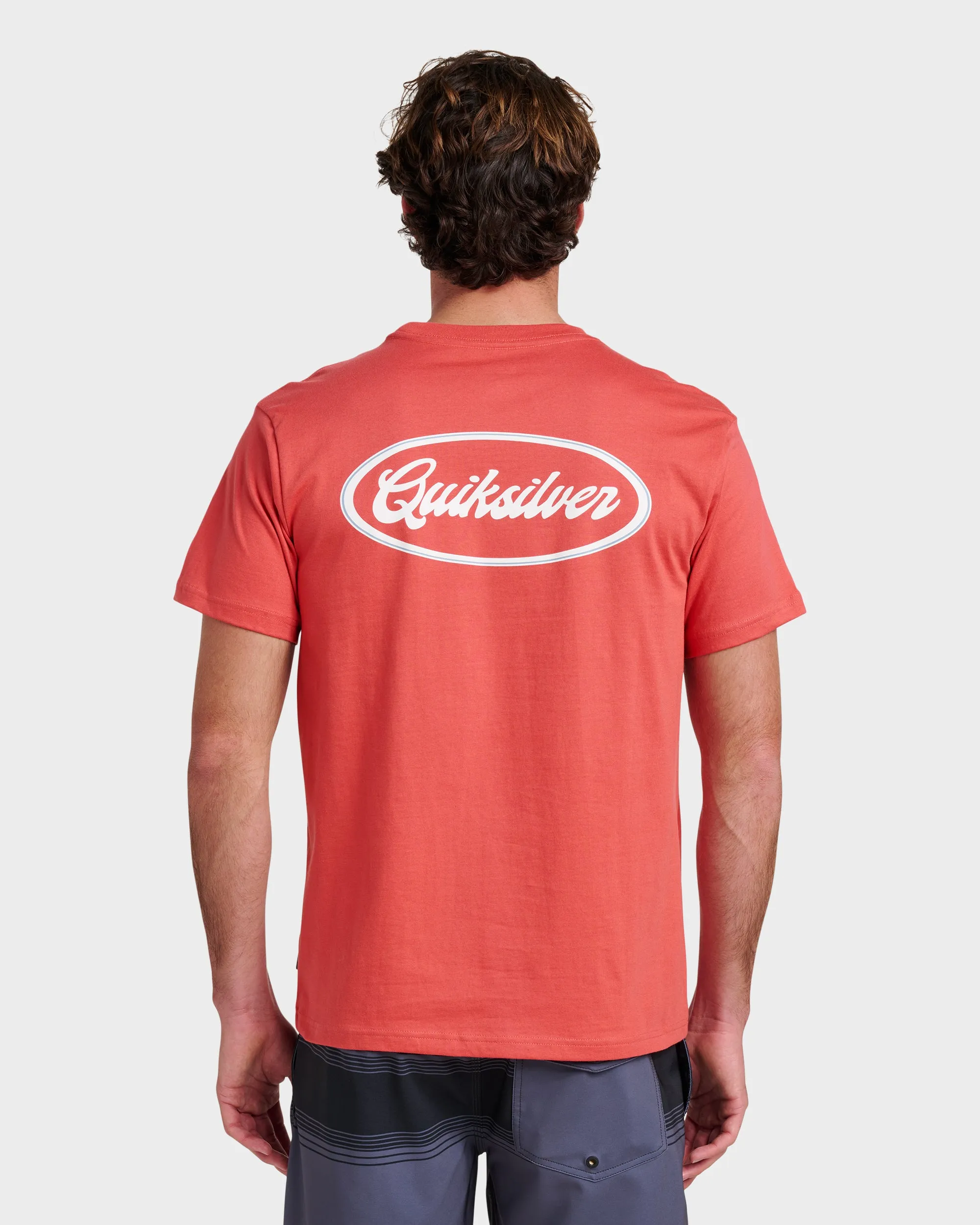 Mechanics Script Classic T-shirt - Mineral Red sold by Quiksilver product image thumbnail 2