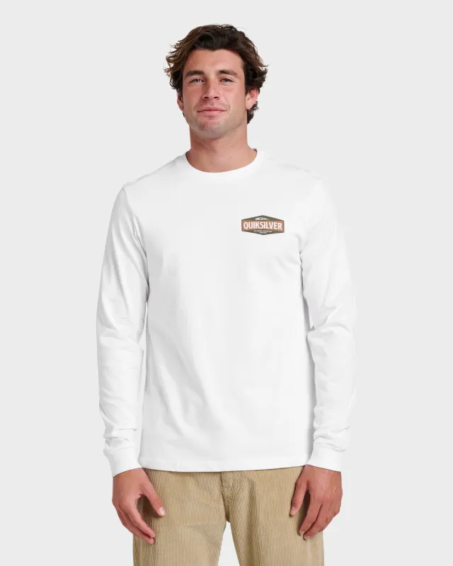Three Piece Long Sleeve T-shirt - White sold by Quiksilver