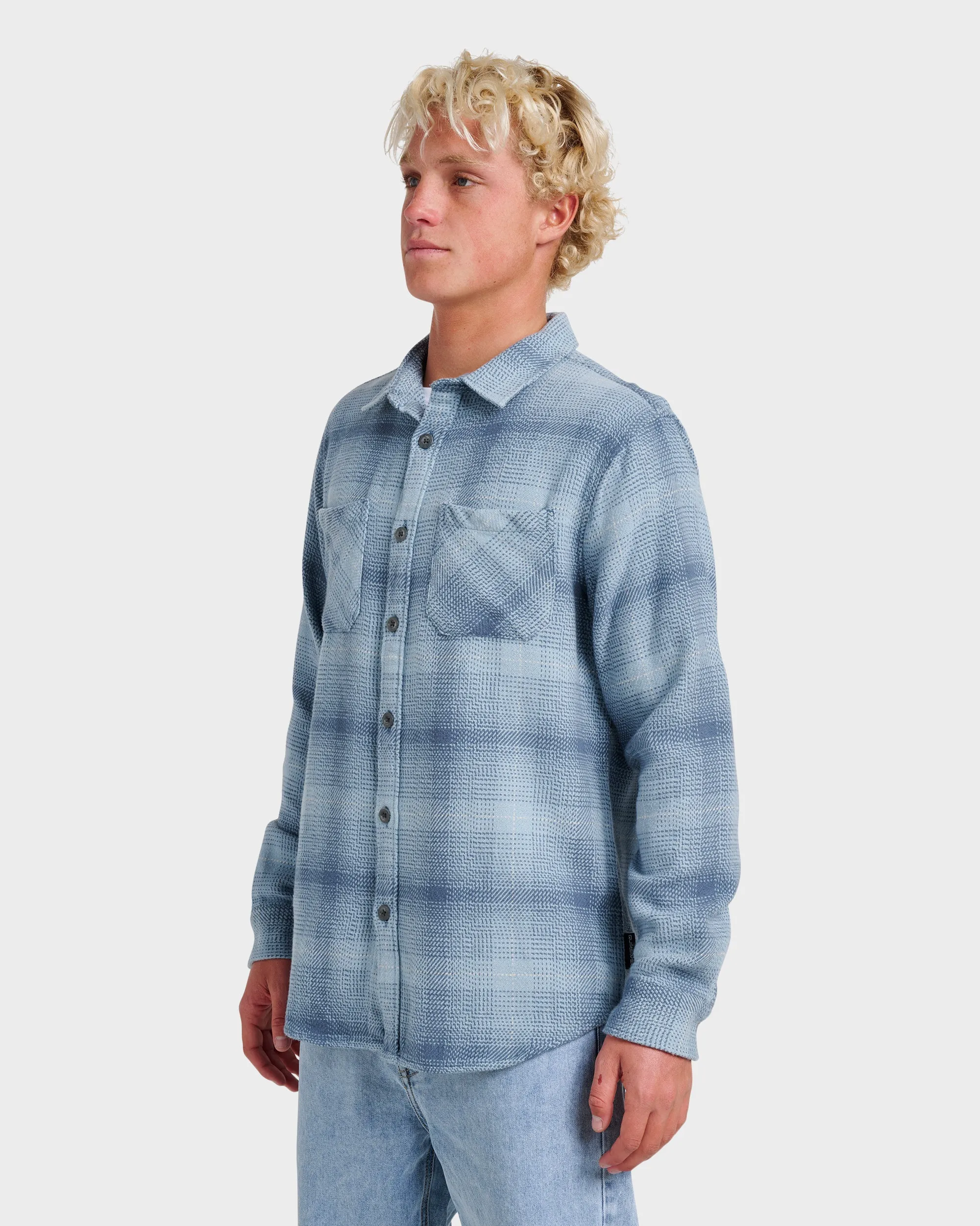 Dna Flannel Shirt - China Blue sold by Quiksilver product image thumbnail 3