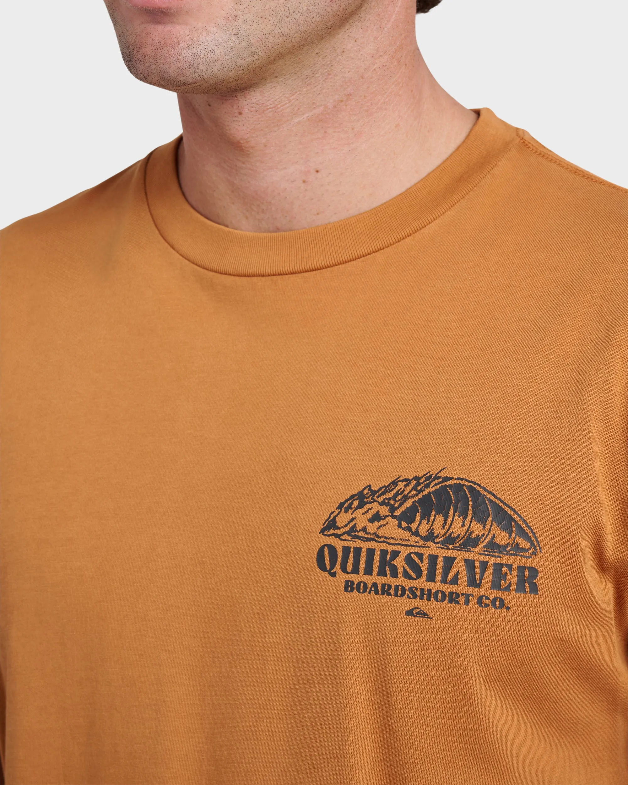 Going Leftpigment Dye T-Shirt - Almond sold by Quiksilver product image thumbnail 4
