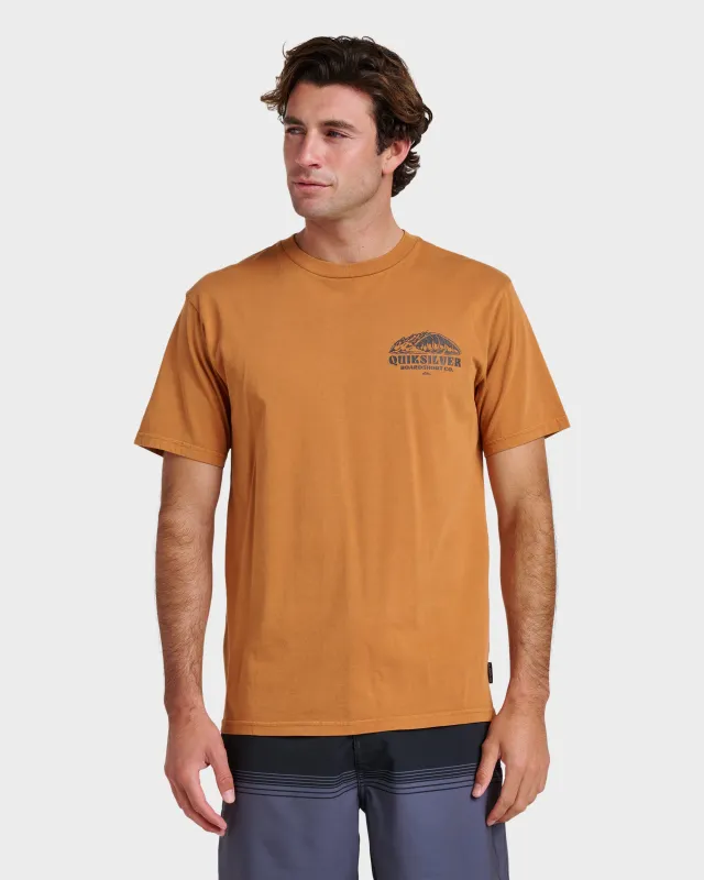 Going Leftpigment Dye T-Shirt - Almond sold by Quiksilver