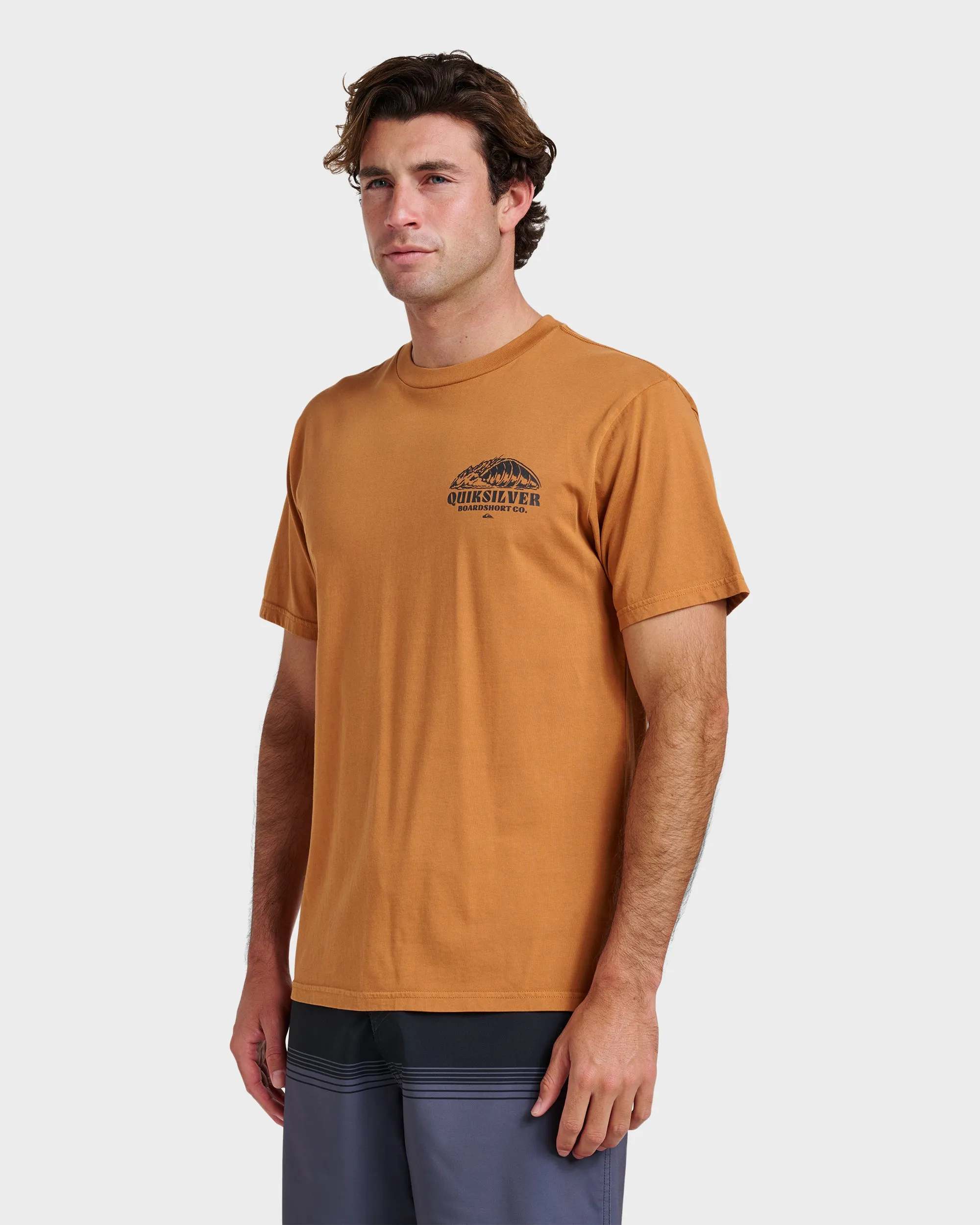 Going Leftpigment Dye T-Shirt - Almond sold by Quiksilver product image thumbnail 3