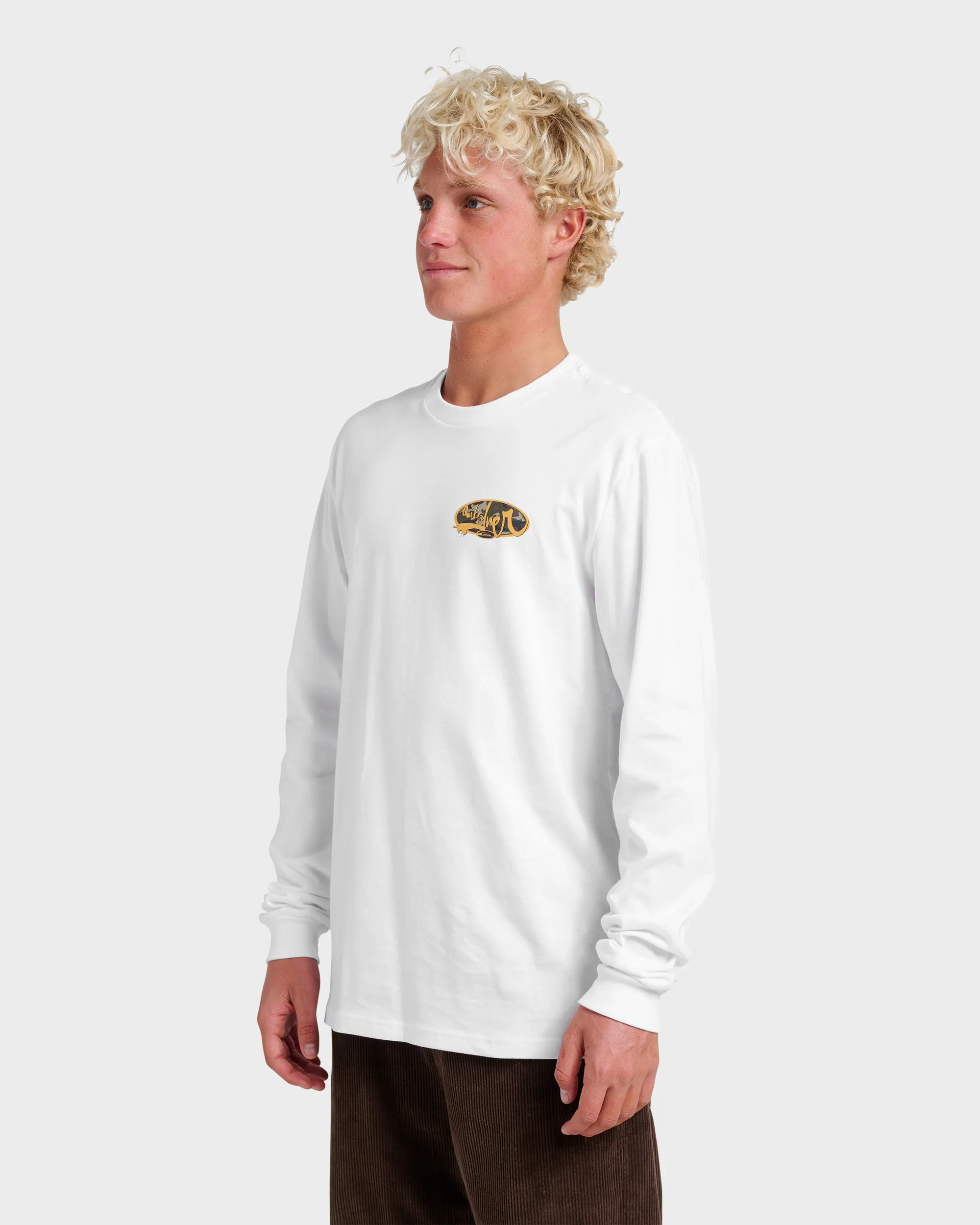 Impaired Camo Long Sleeve T-shirt - White sold by Quiksilver product image thumbnail 3