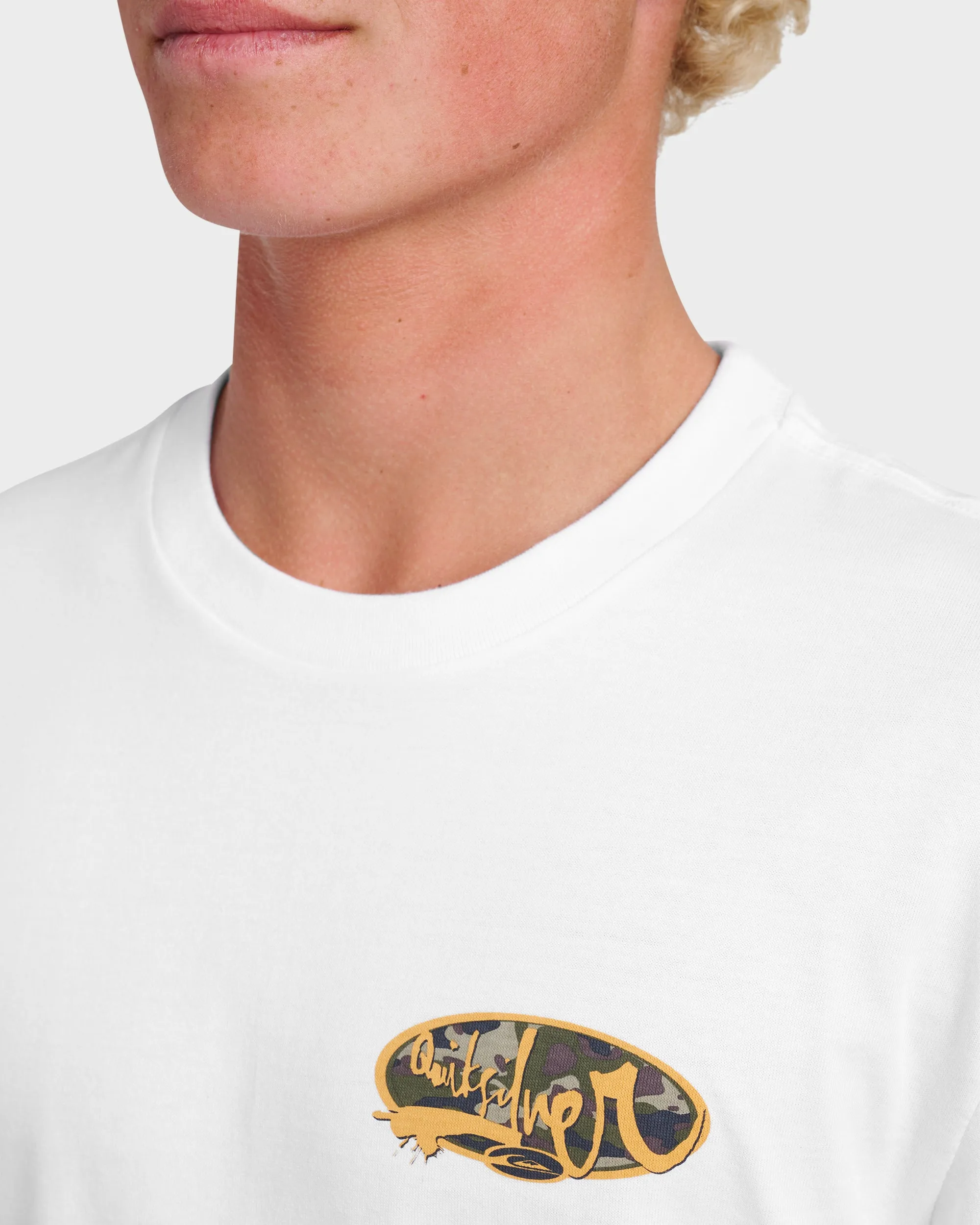 Impaired Camo Long Sleeve T-shirt - White sold by Quiksilver product image thumbnail 4