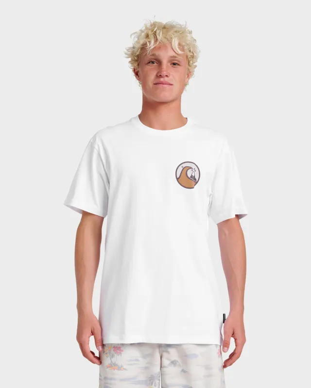 Jungle Wave Classic T-shirt - White sold by Quiksilver