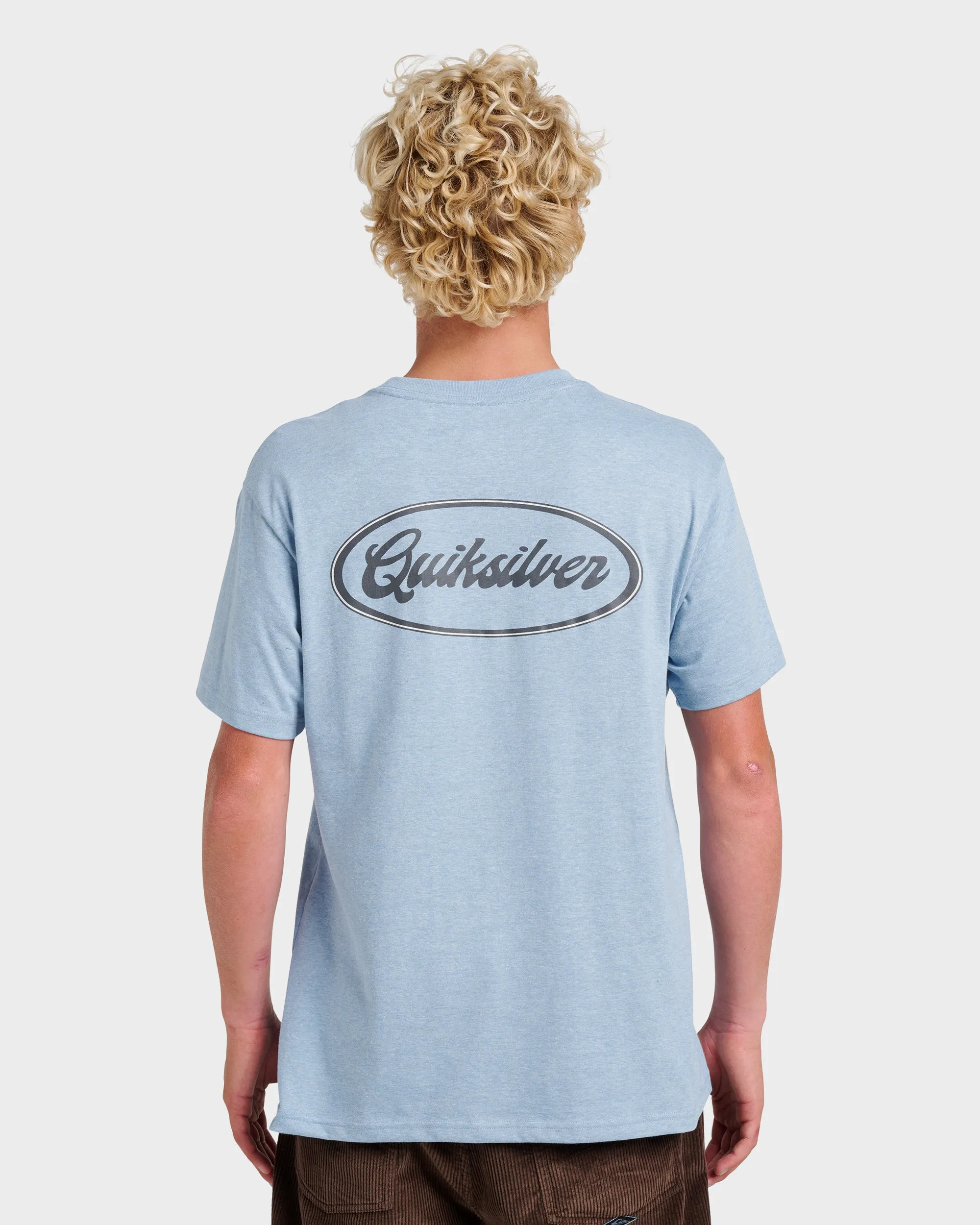 Mechanics Script Classic T-shirt - Ashley Blue Heather sold by Quiksilver product image thumbnail 2
