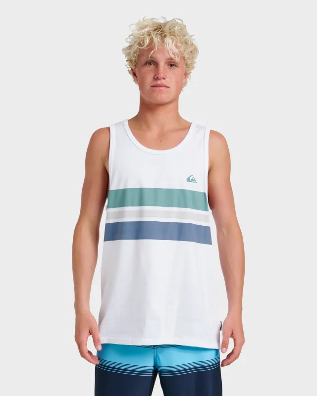 Og Stripe Tank - White sold by Quiksilver