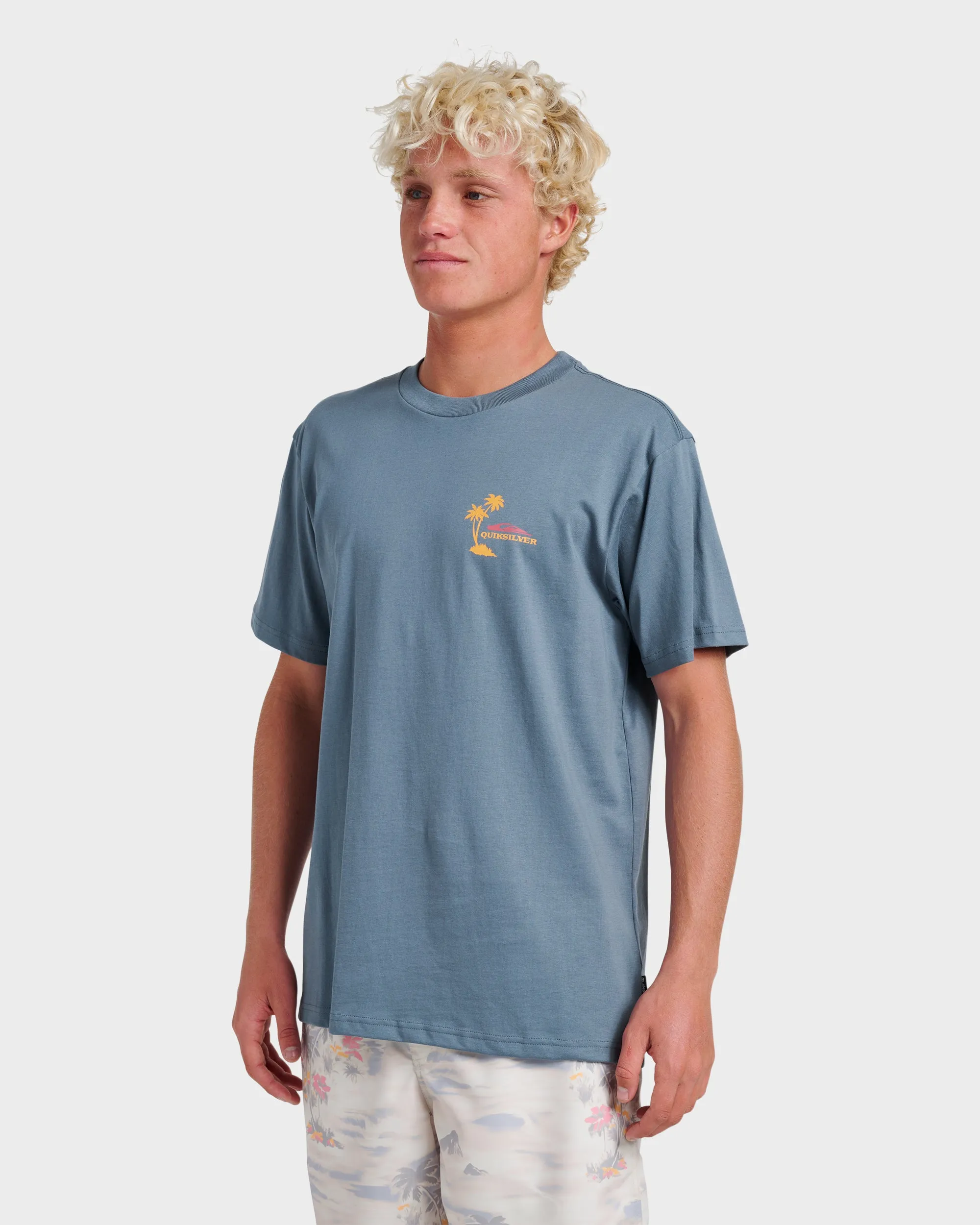 Tropical Surf Classic T-shirt - China Blue sold by Quiksilver product image thumbnail 3