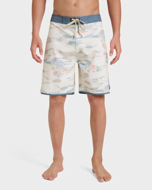 Surfsilk Tropical Surf 19" Boardshorts - Moonstruck sold by Quiksilver