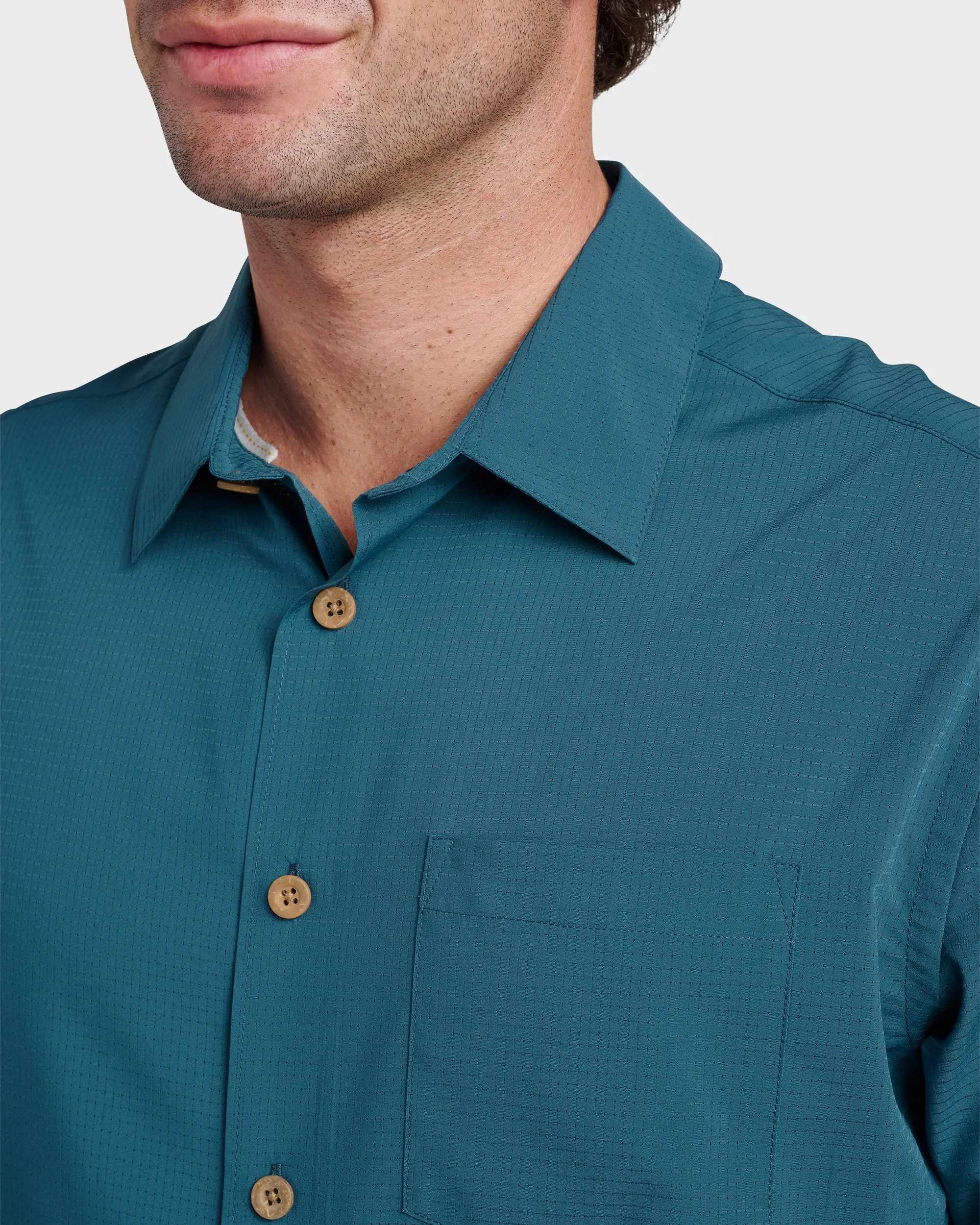 Waterman Chaser Shirt - Real Teal sold by Quiksilver product image thumbnail 4