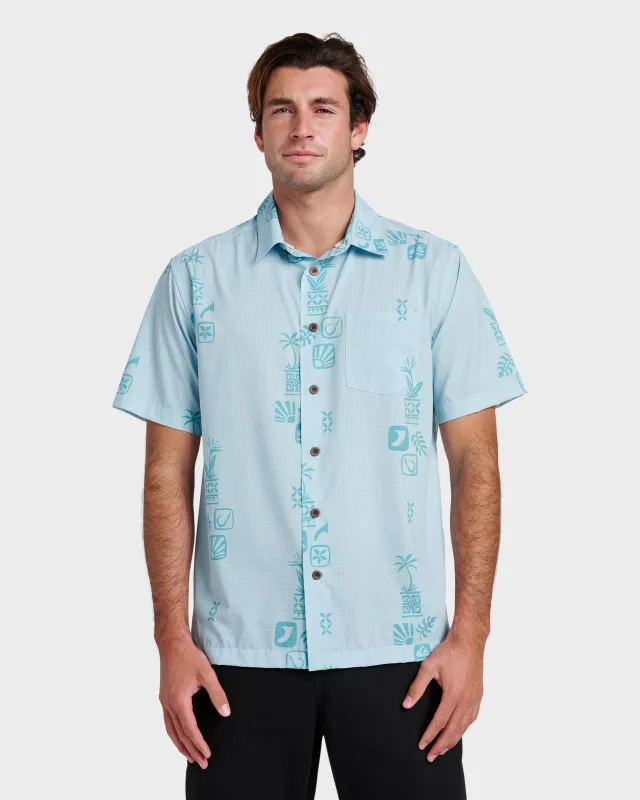 Waterman Mystic Fin Shirt - Sterling Blue sold by Quiksilver