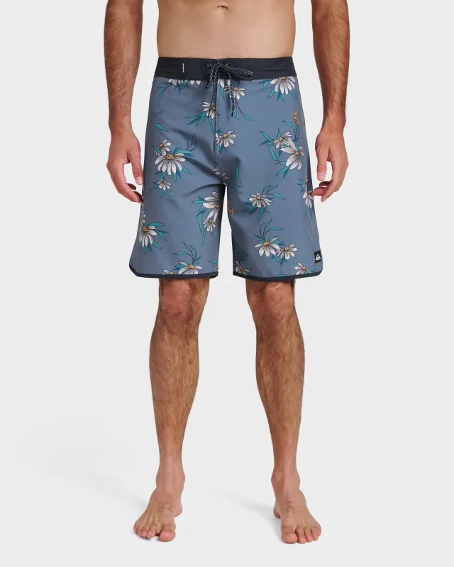 Surfsilk Costal Flora 19" Boardshorts - China Blue sold by Quiksilver