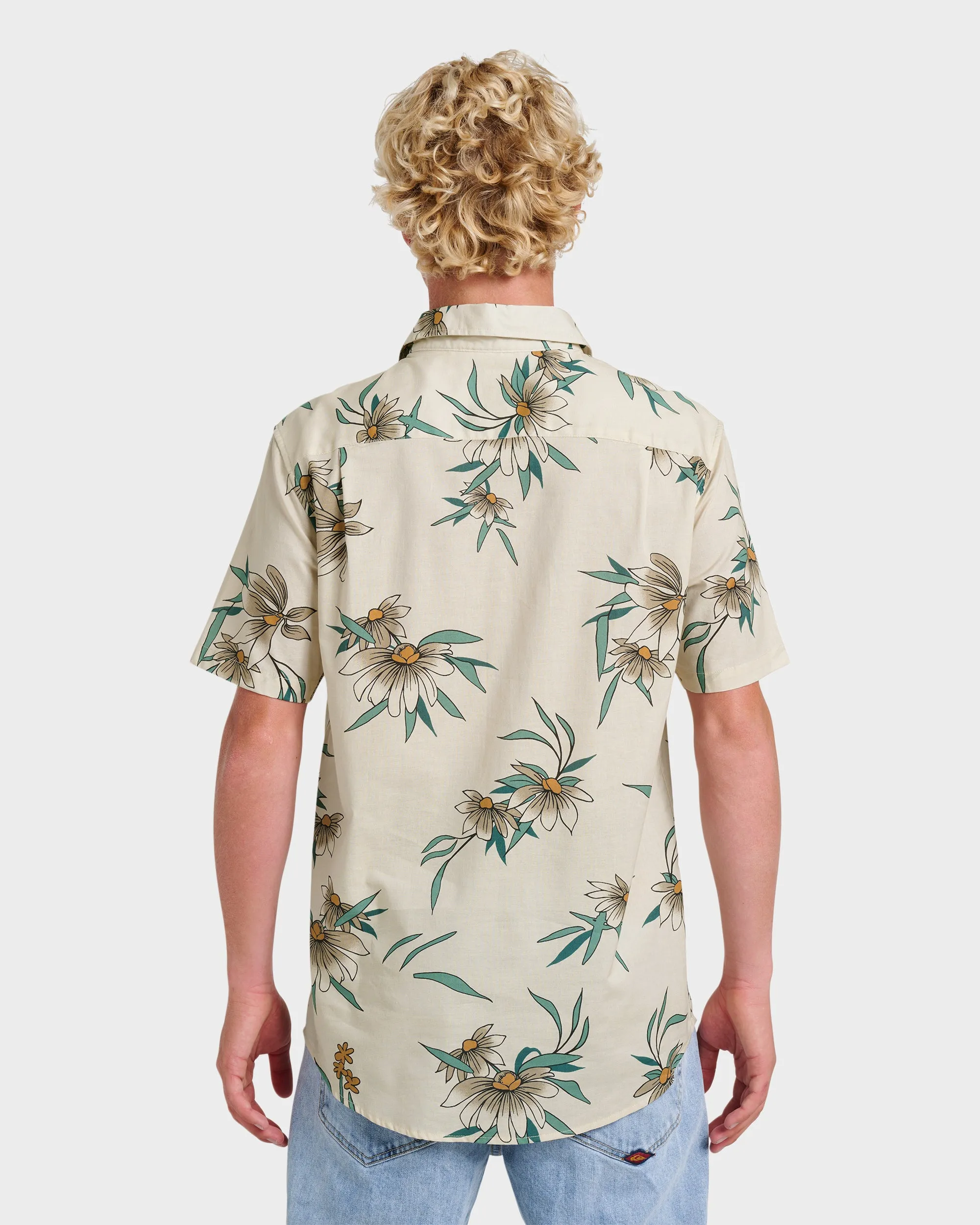 Costal Flora Classic Short Sleeve Shirt - Moonstruck sold by Quiksilver product image thumbnail 2