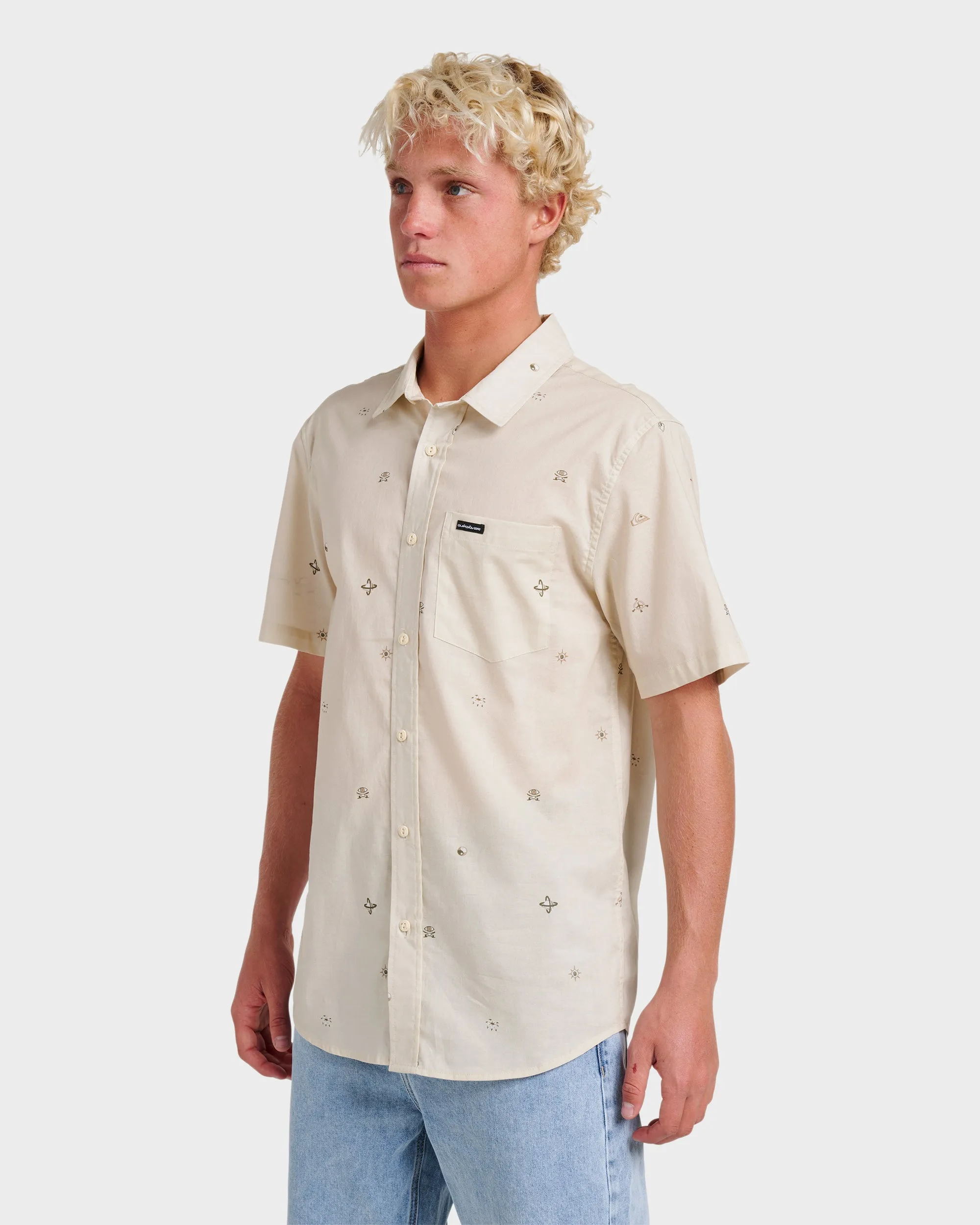 Mini Dimensions Classic Short Sleeve Shirt - Silver Birch sold by Quiksilver product image thumbnail 3
