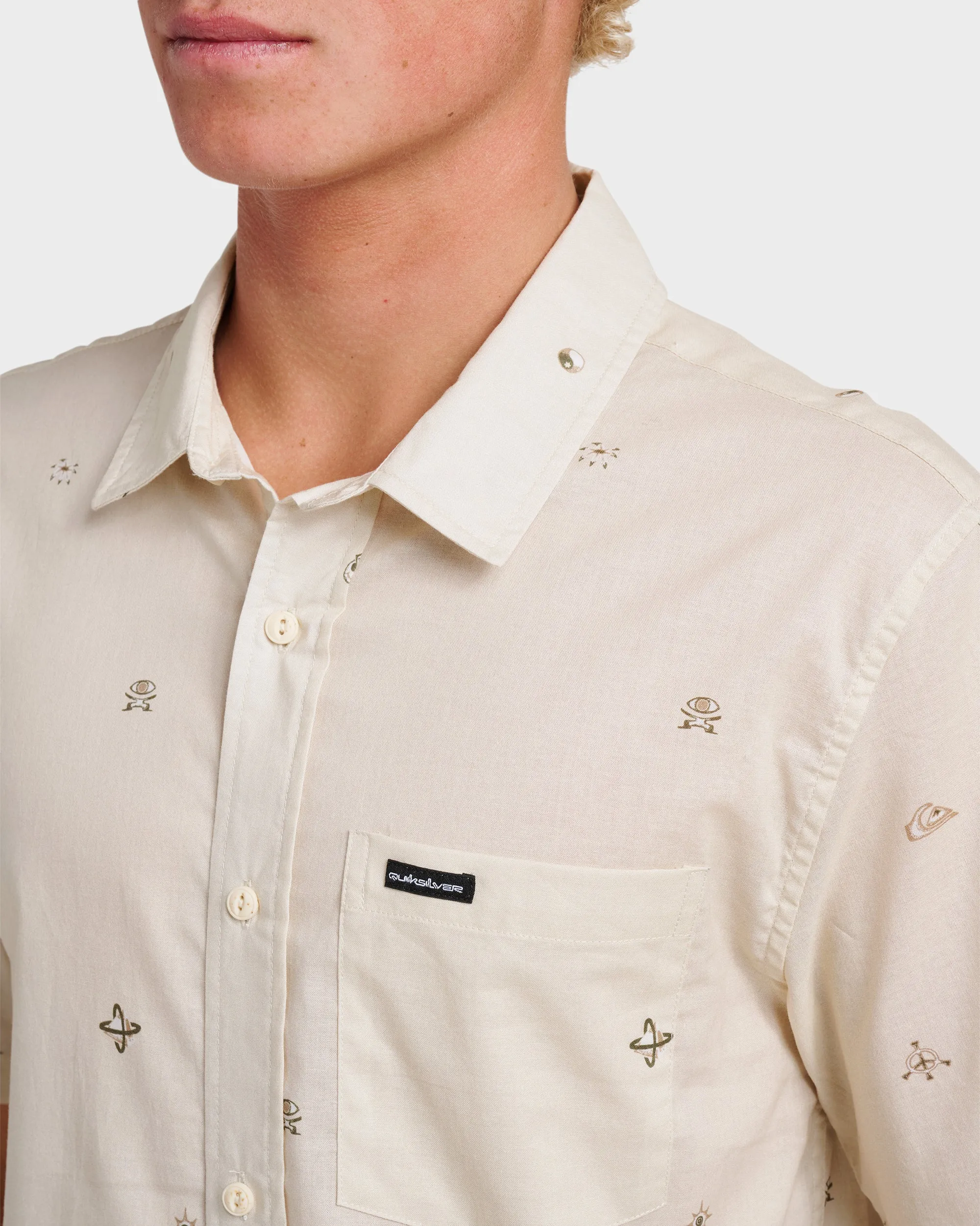 Mini Dimensions Classic Short Sleeve Shirt - Silver Birch sold by Quiksilver product image thumbnail 4