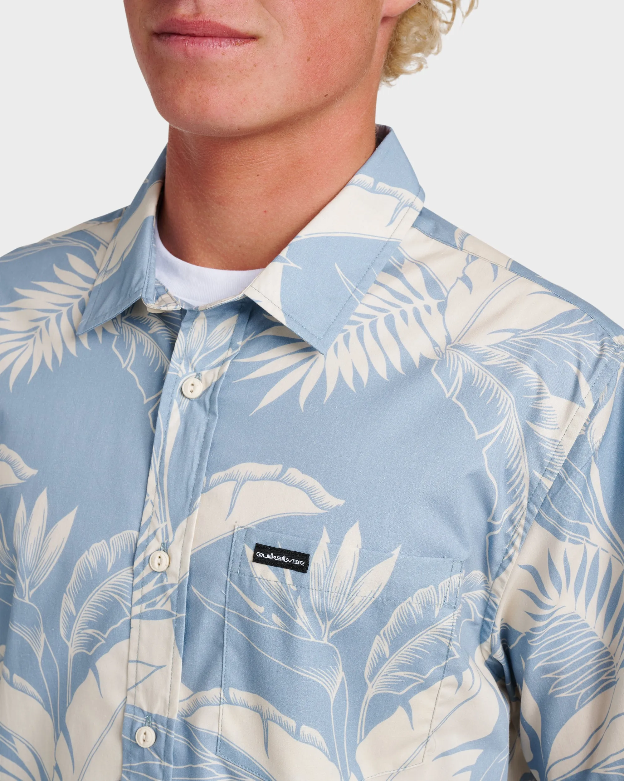 Kahanu Classic Short Sleeve Shirt - Ashley Blue sold by Quiksilver product image thumbnail 4