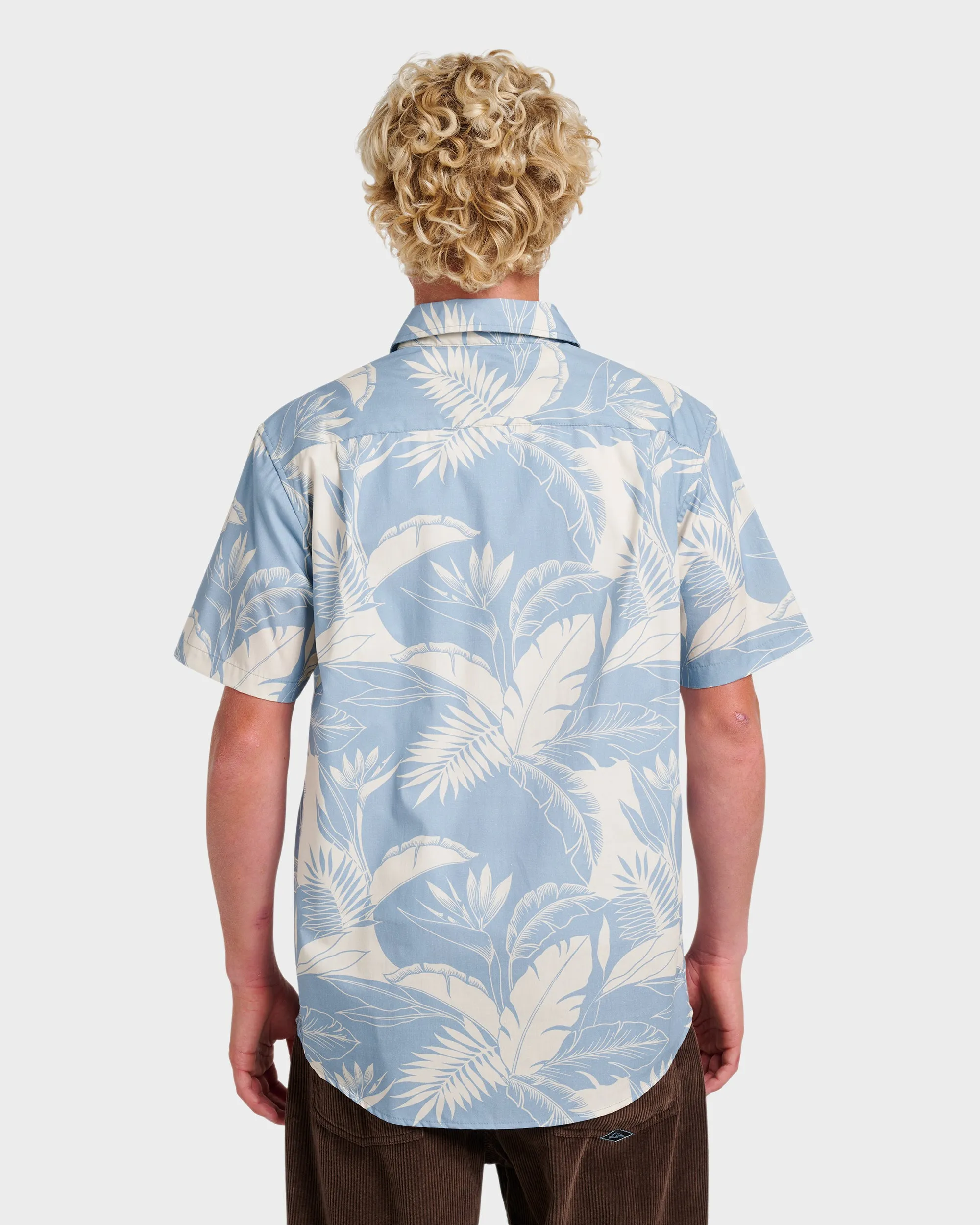 Kahanu Classic Short Sleeve Shirt - Ashley Blue sold by Quiksilver product image thumbnail 2