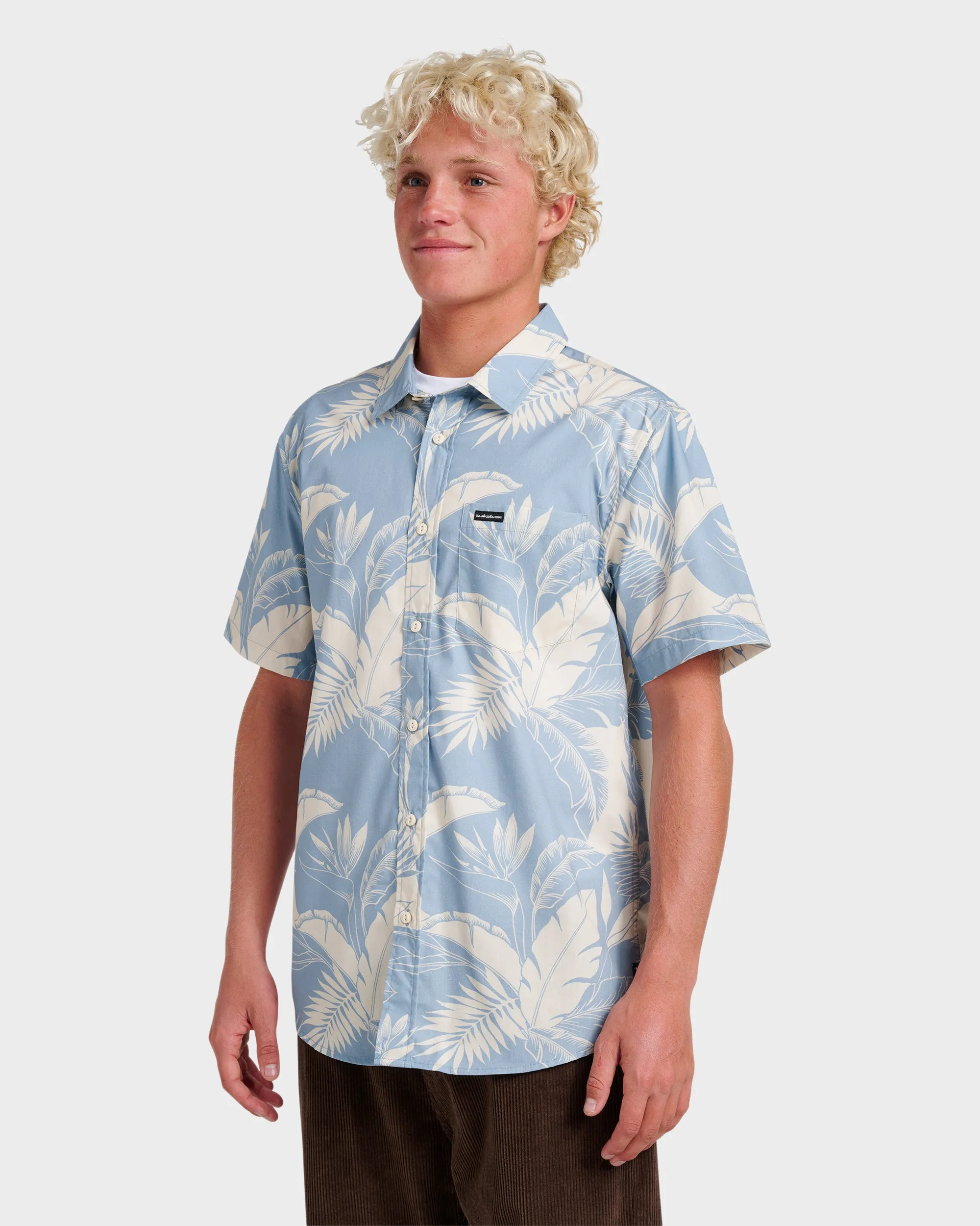 Kahanu Classic Short Sleeve Shirt - Ashley Blue sold by Quiksilver product image thumbnail 3