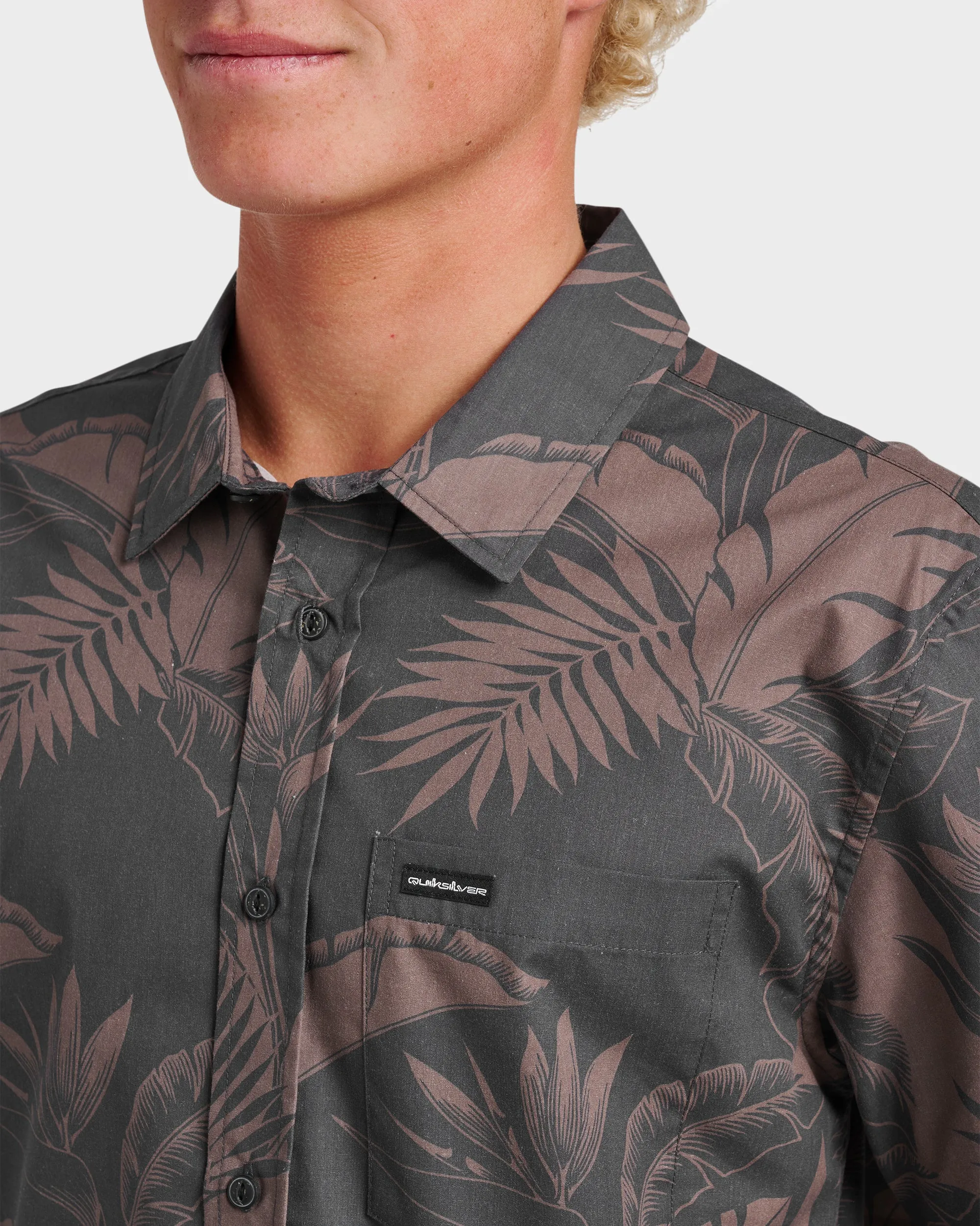 Kahanu Classic Short Sleeve Shirt - Black sold by Quiksilver product image thumbnail 4