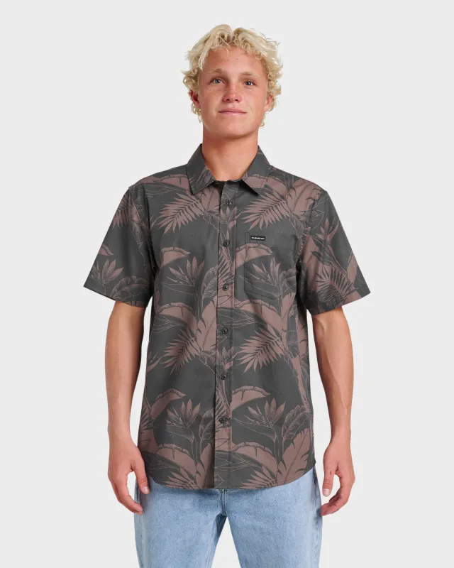Kahanu Classic Short Sleeve Shirt - Black sold by Quiksilver