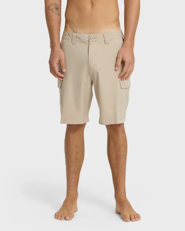 Union Amphibian Cargo 20" Hybrid Short - Taupe sold by Quiksilver