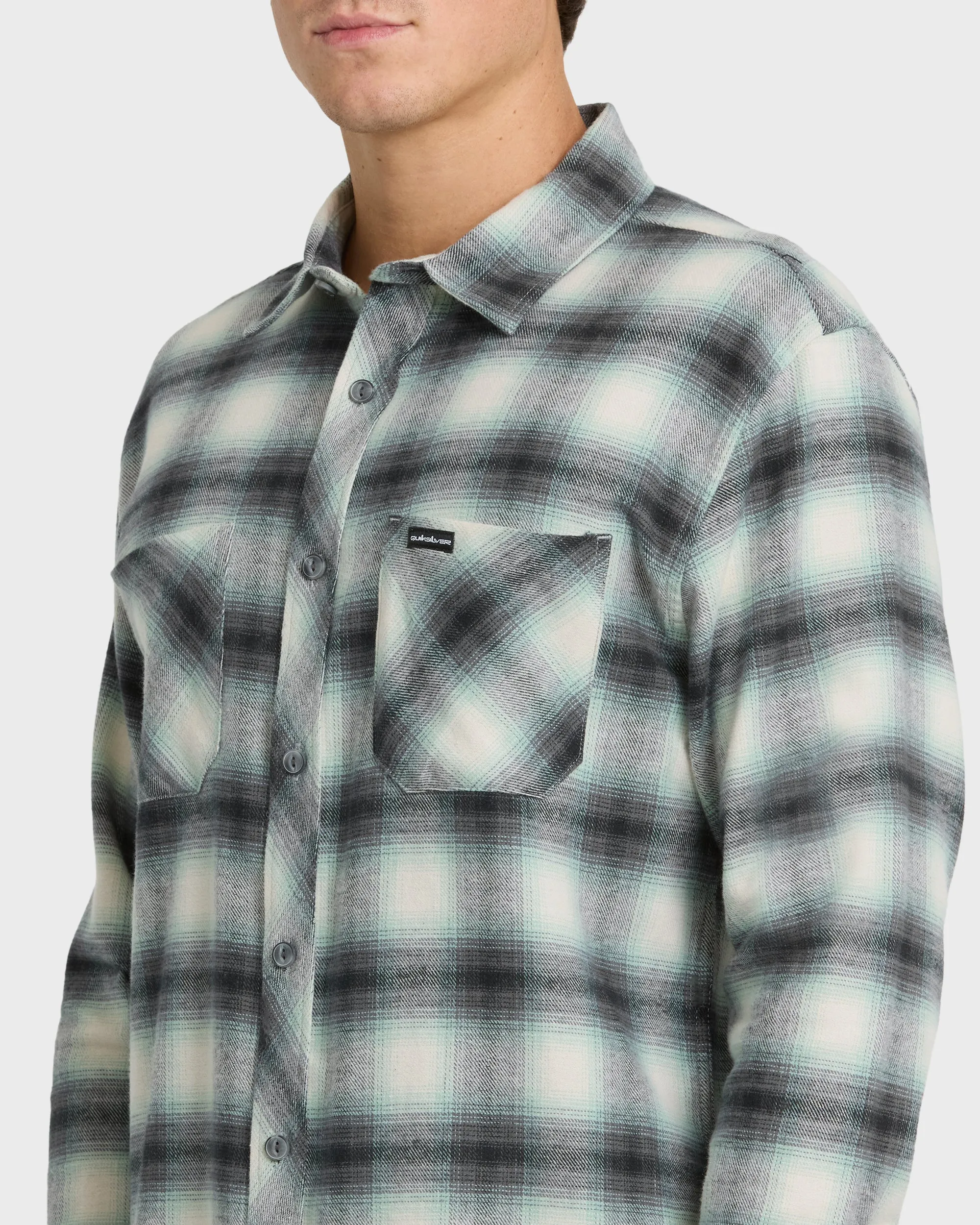 Terrace Stretch Flannel Shirt - Moonstruck sold by Quiksilver product image thumbnail 5