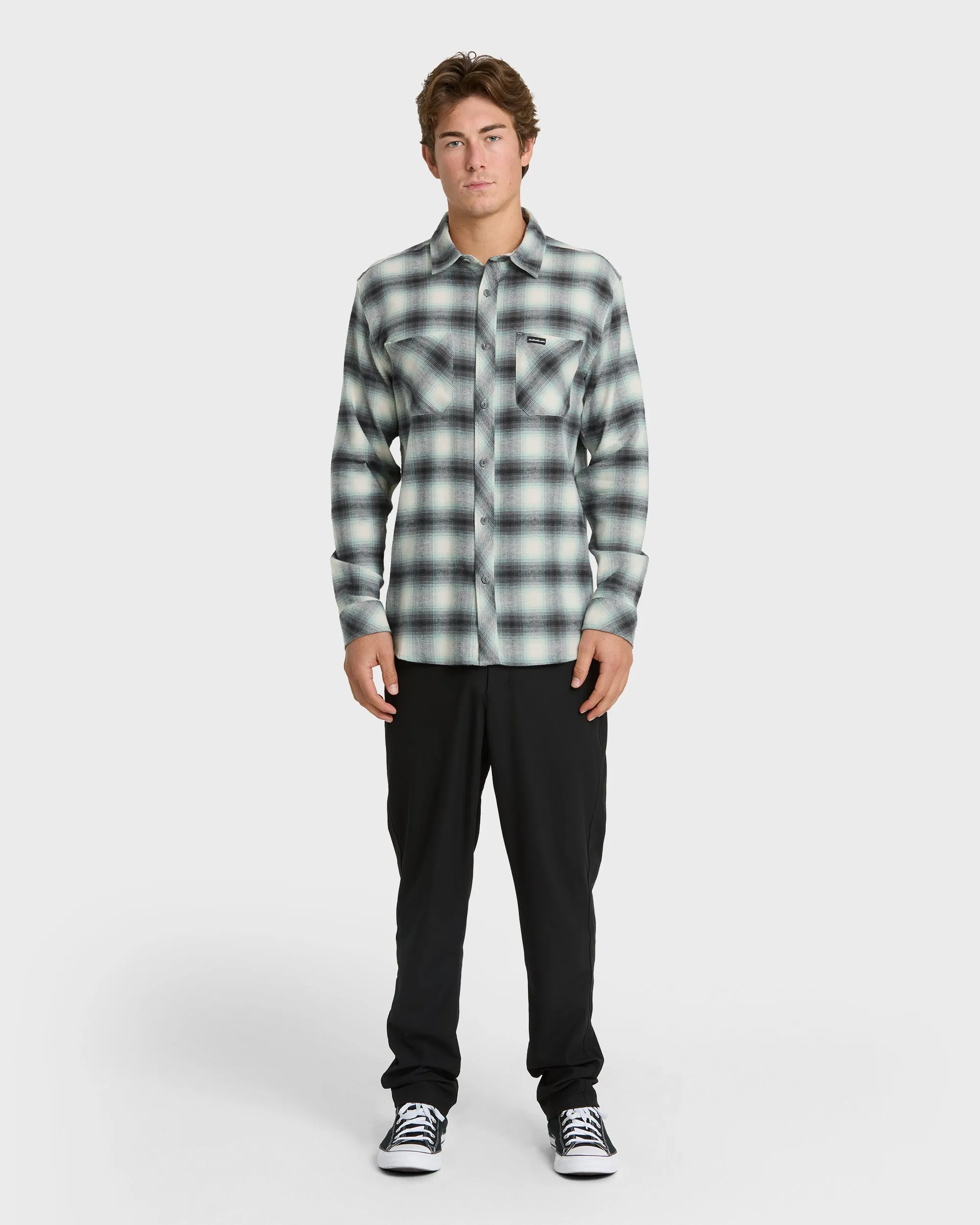 Terrace Stretch Flannel Shirt - Moonstruck sold by Quiksilver product image thumbnail 3