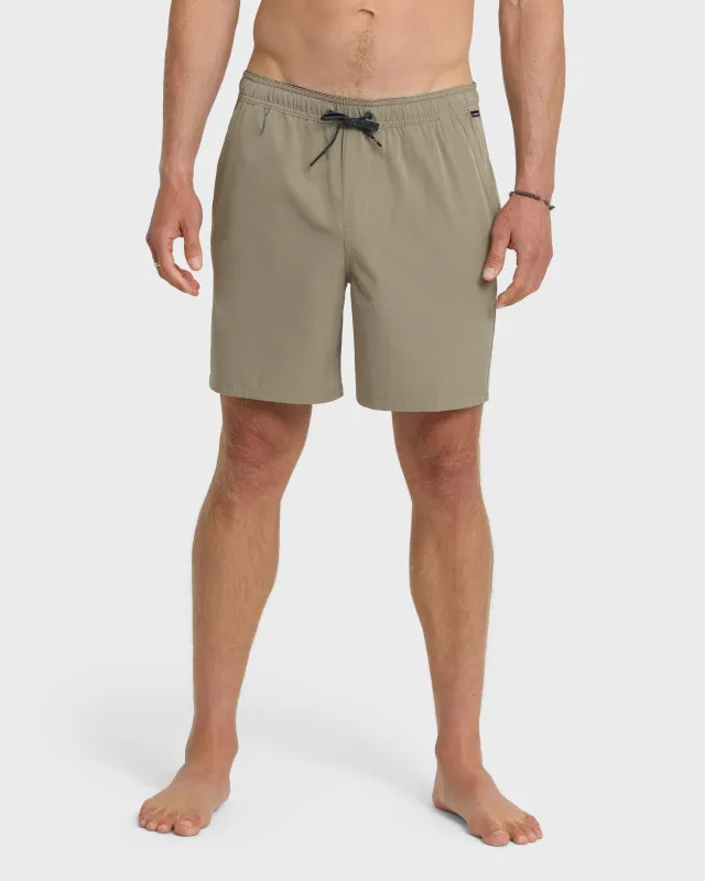 Taxer Amphibian 18" Hybrid Shorts - Fallen Rock sold by Quiksilver