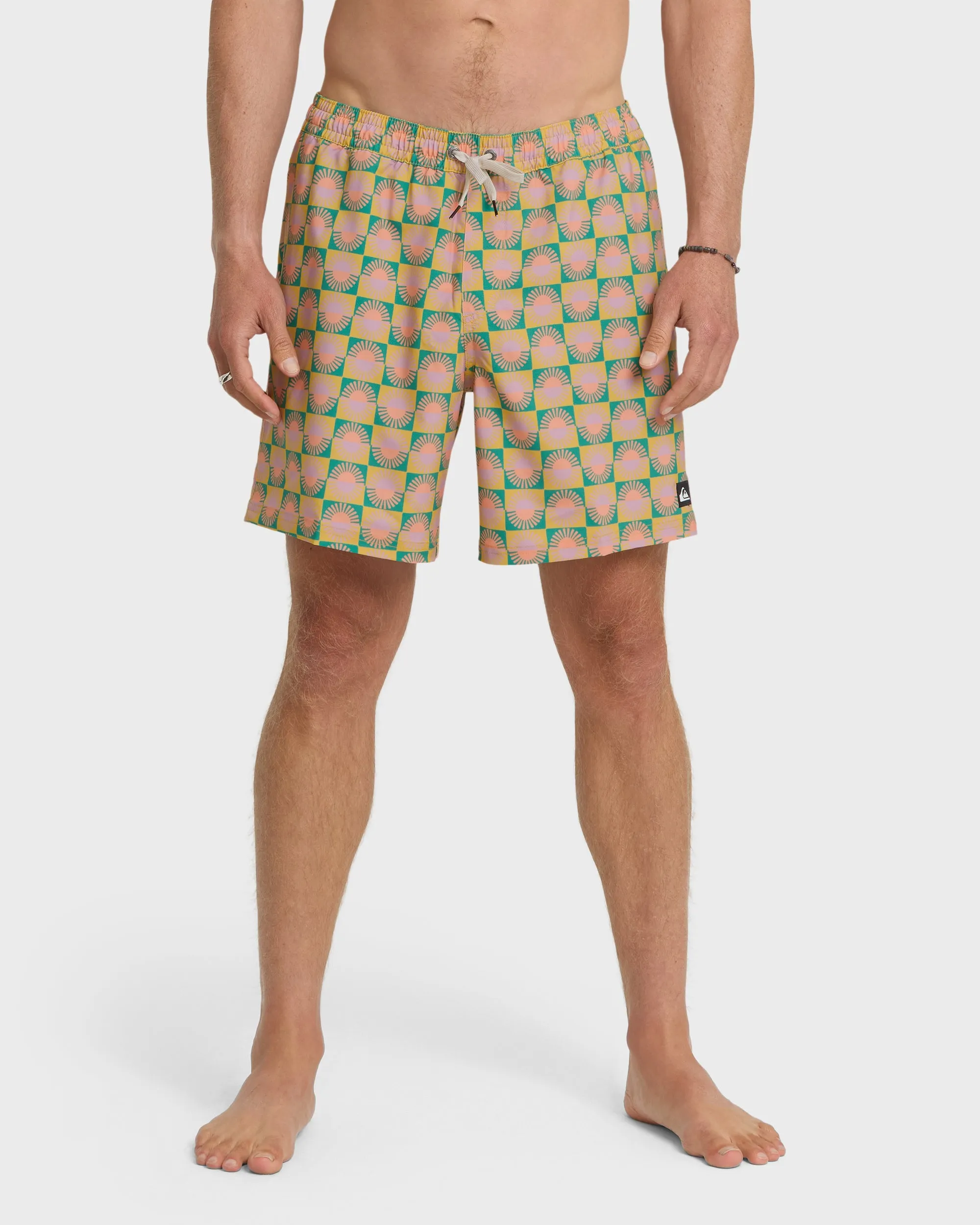 Surfsilk Mix 17" Nb Swim Trunks - Mustard sold by Quiksilver