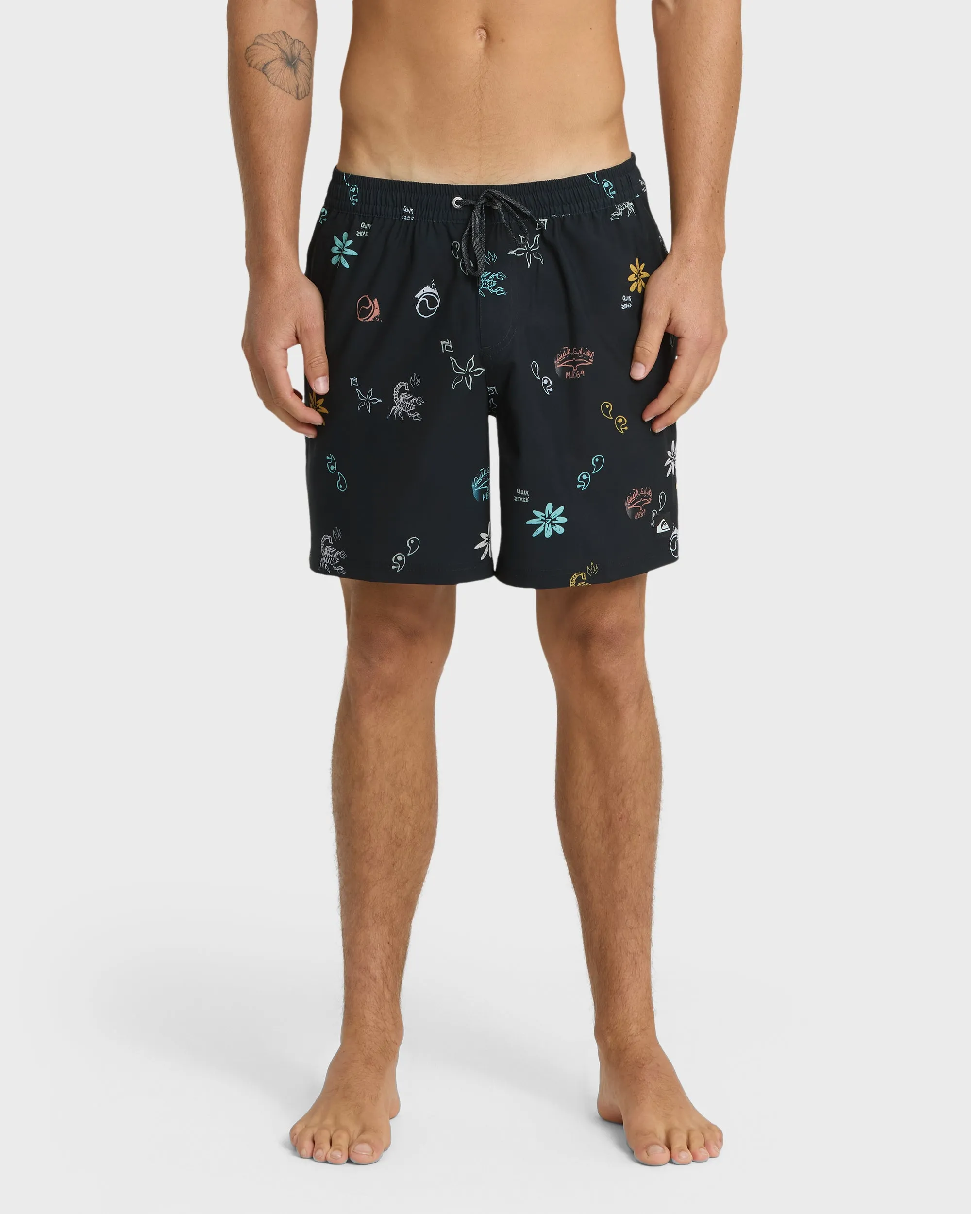 Surfsilk Mix 17" Nb Swim Trunks - Black sold by Quiksilver
