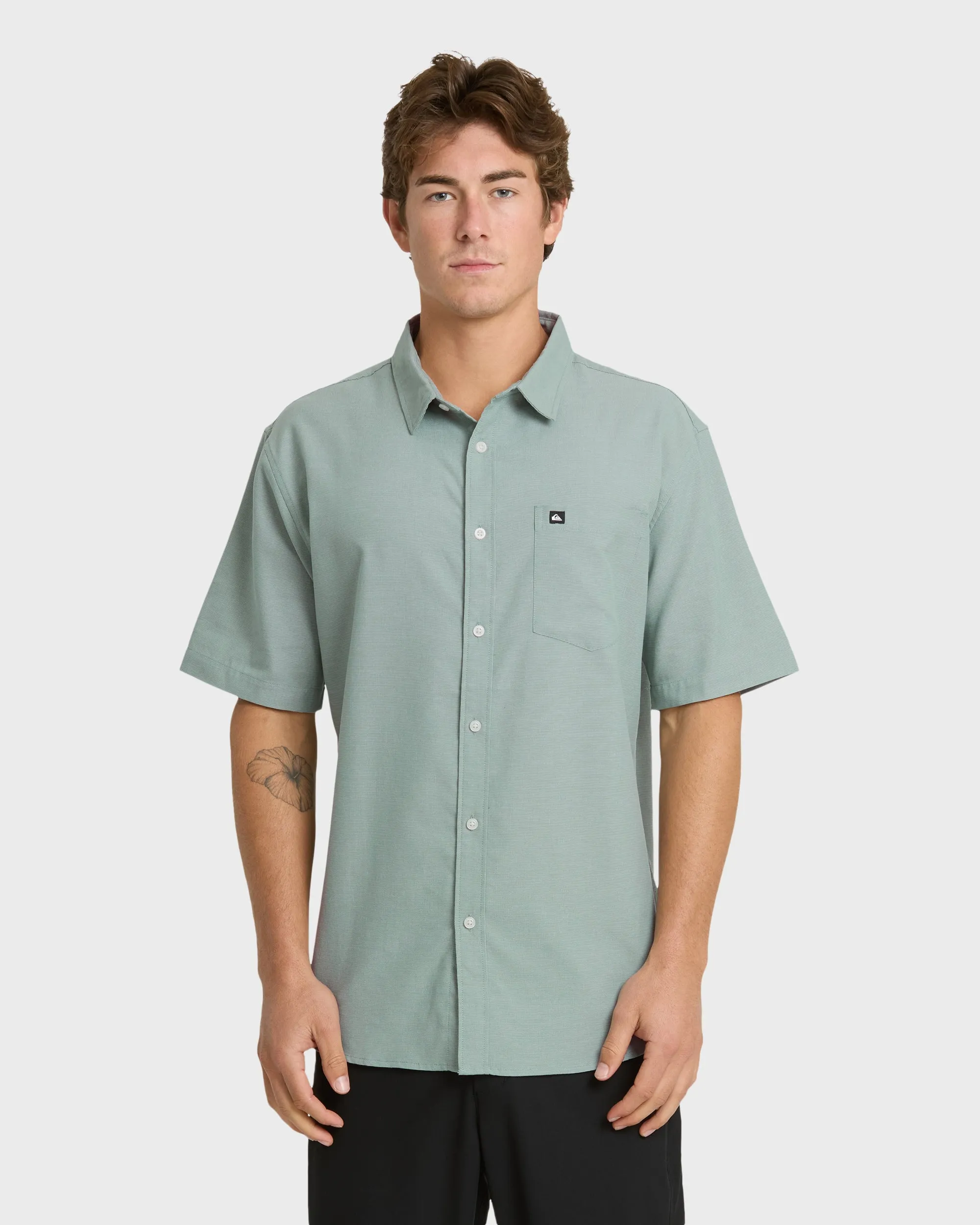 Shoreline Classic Short Sleeve Shirt - Chinois Green sold by Quiksilver