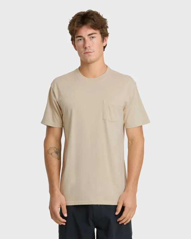 Saltwater Pocket Tee - Pale Aloe sold by Quiksilver