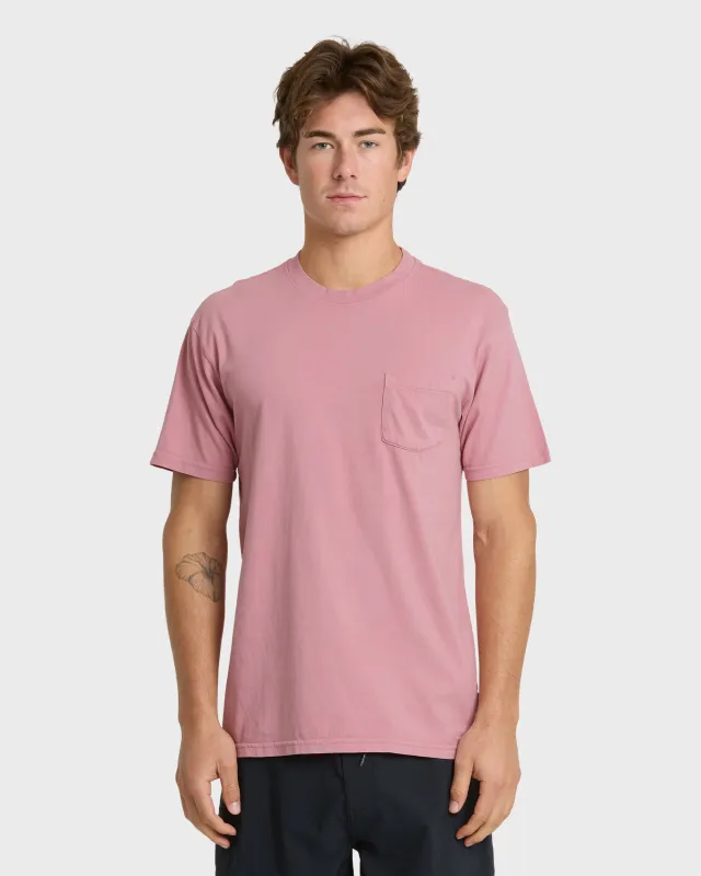 Saltwater Pocket Tee - Dusty Rose sold by Quiksilver
