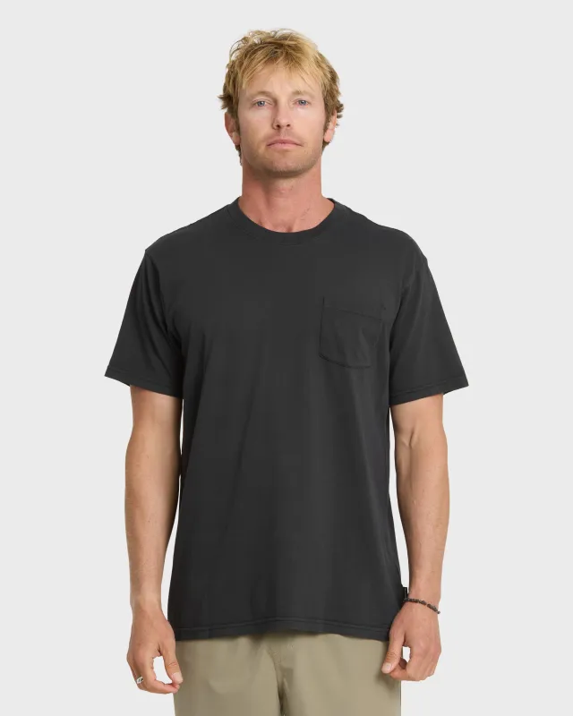 Saltwater Pocket Tee - Black sold by Quiksilver